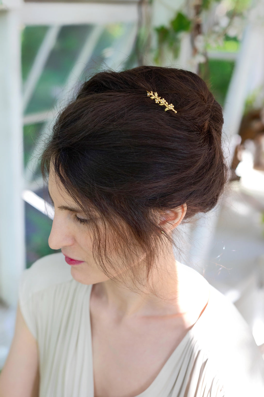 Forget-Me-Not Floral Hair Prong