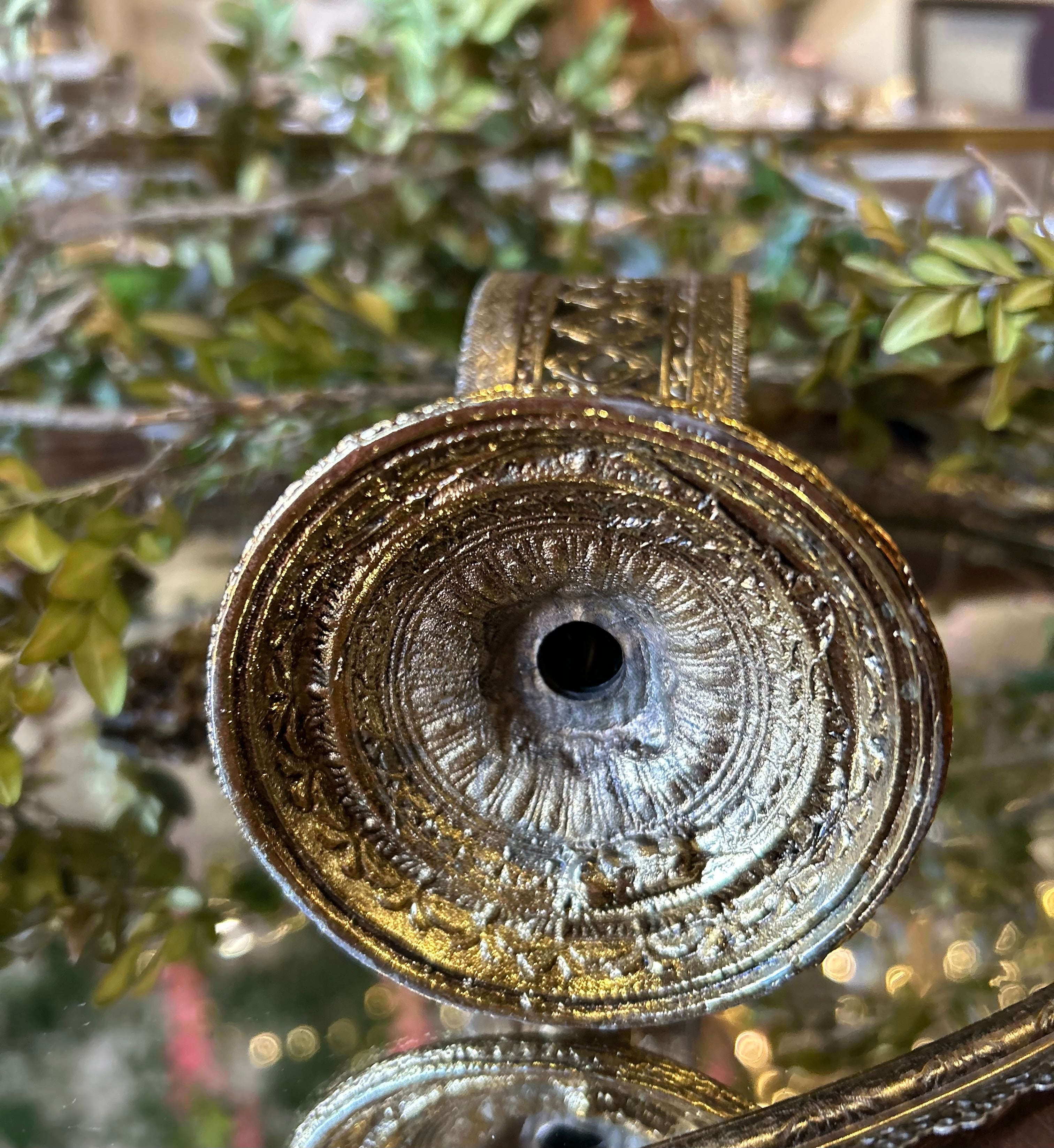 Antique Rare Butterfly Floral Perfume Bottle