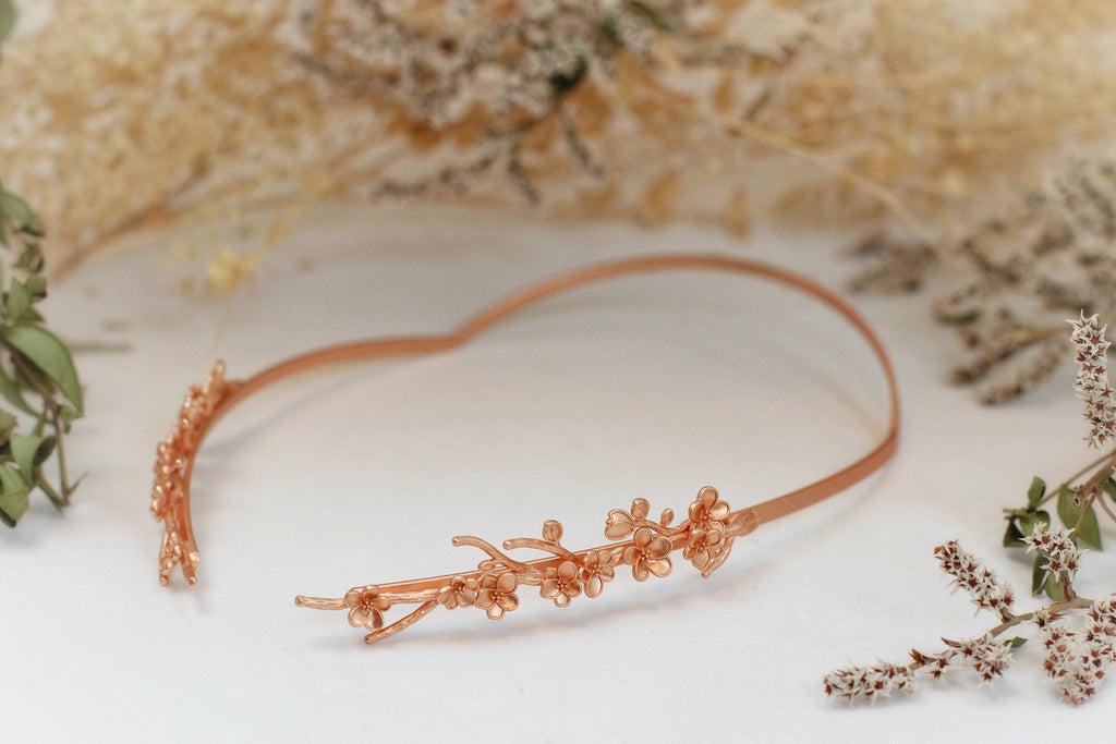 Wild Sakura Floral Goddess Crown