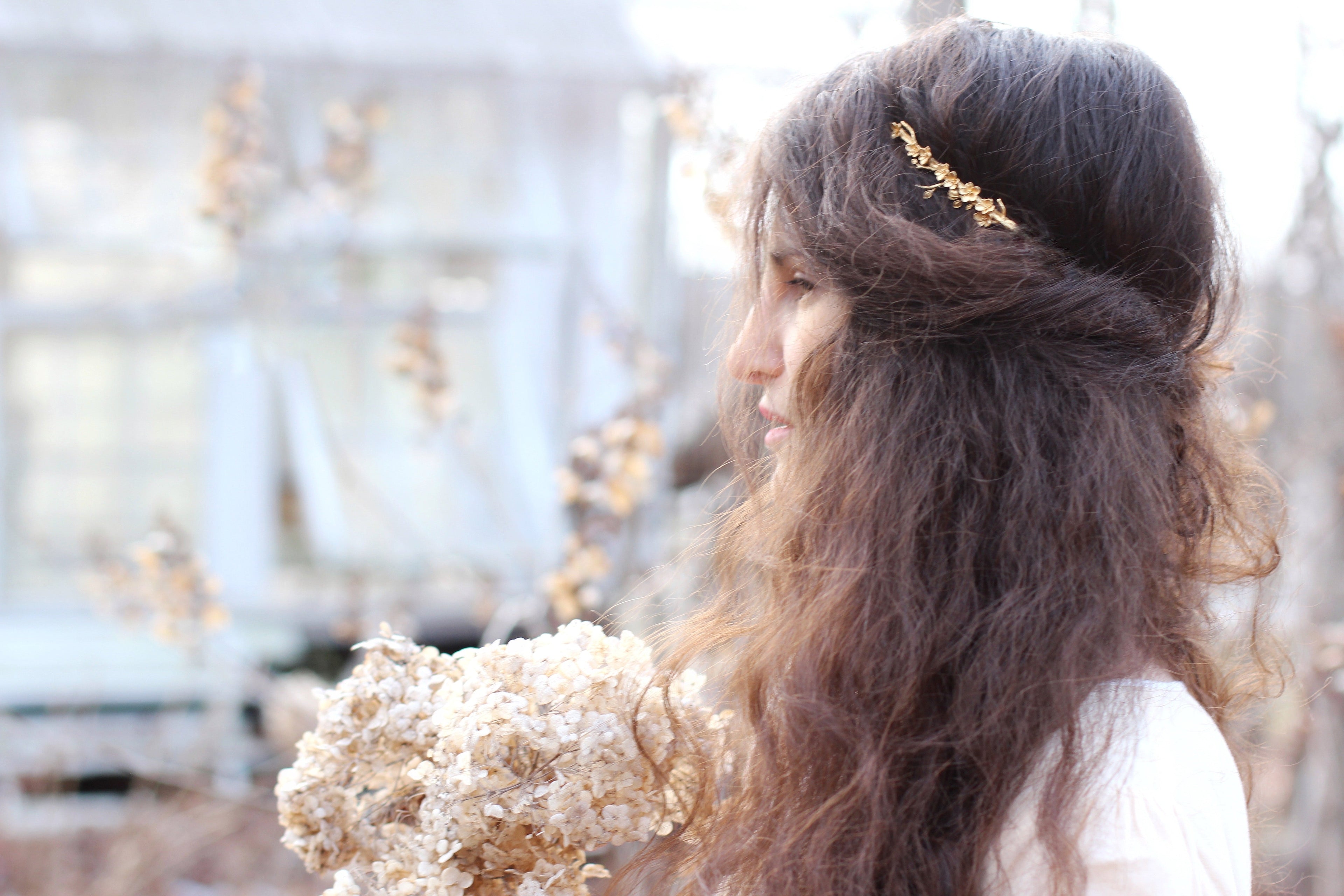 Wild Sakura Floral Goddess Crown