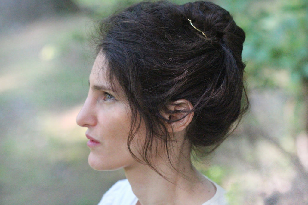 Four Teeth Plain Hair Prong / Pin