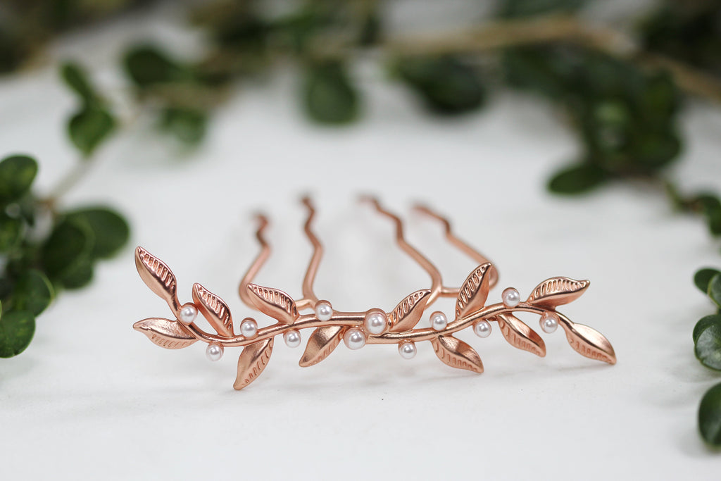 Double Twigs & Pearls Hair Prong