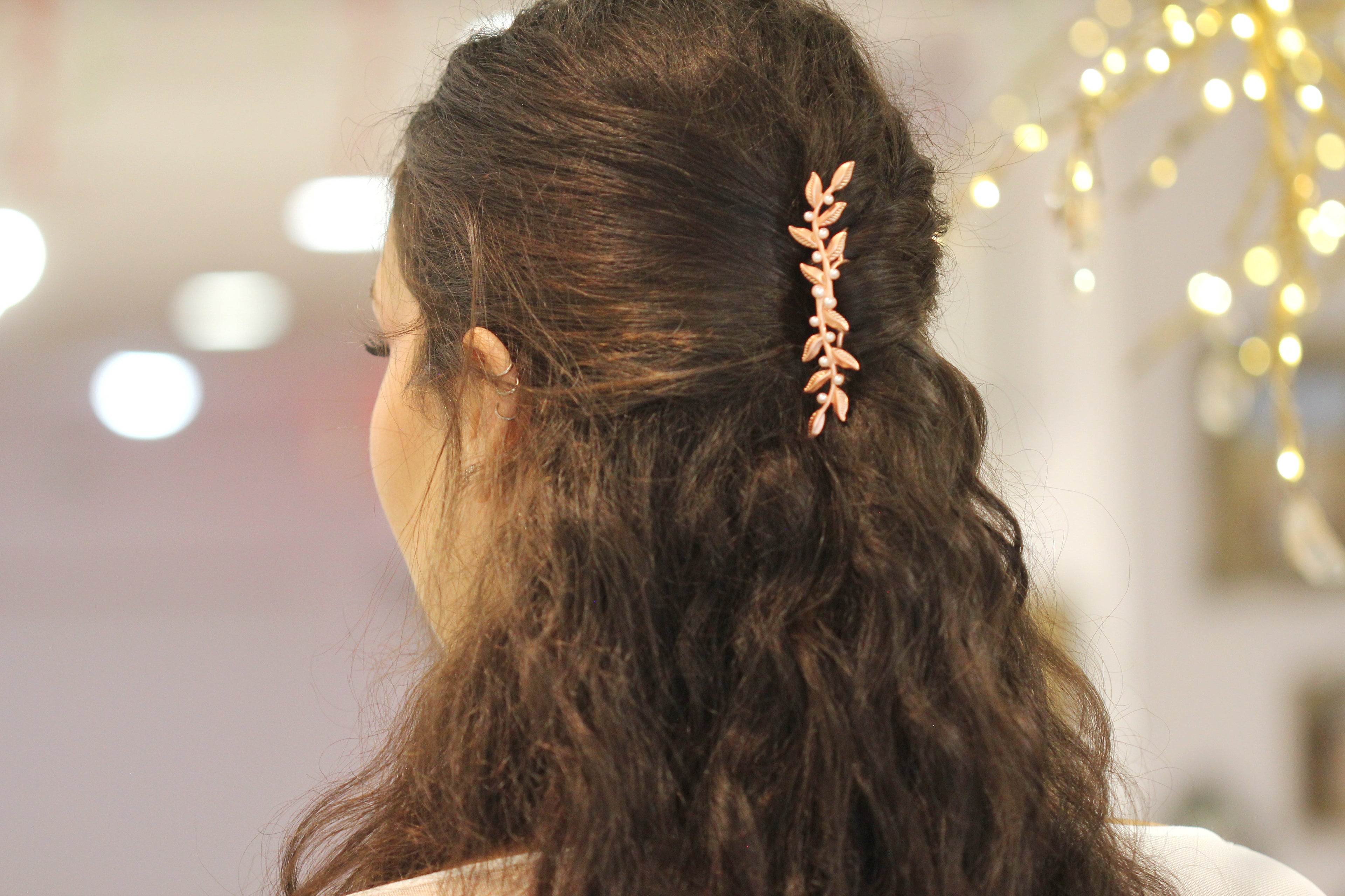 Double Twigs & Pearls Hair Prong