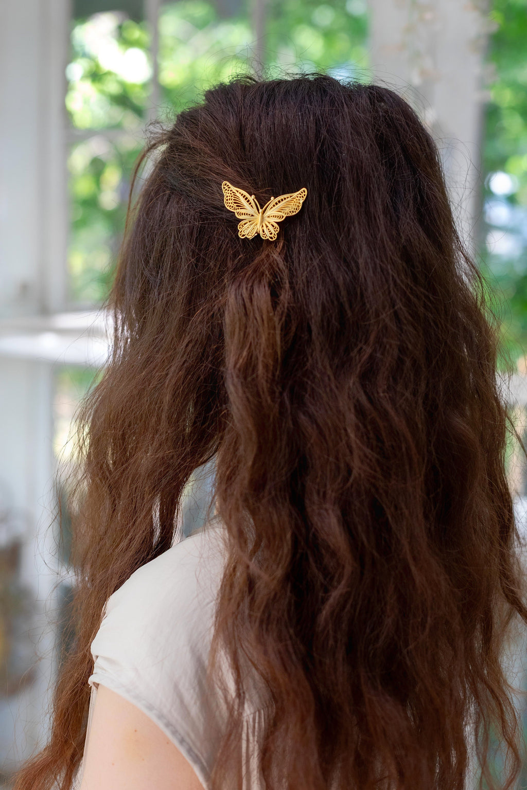 Butterfly Filigree Hair Clip