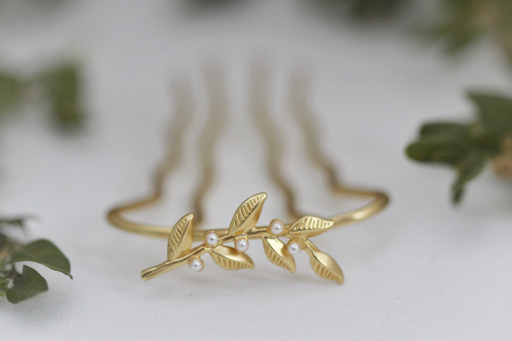 Mini Twigs & Pearls Hair Prong