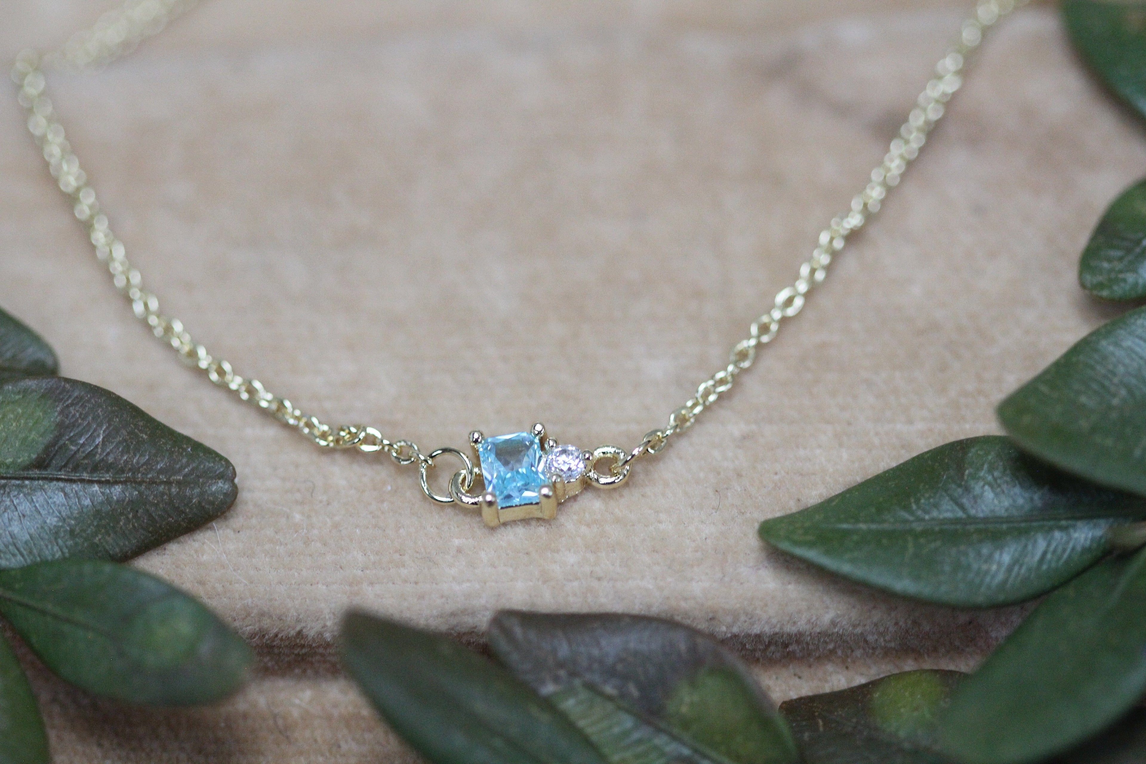 Blue Sky Crystal Necklace