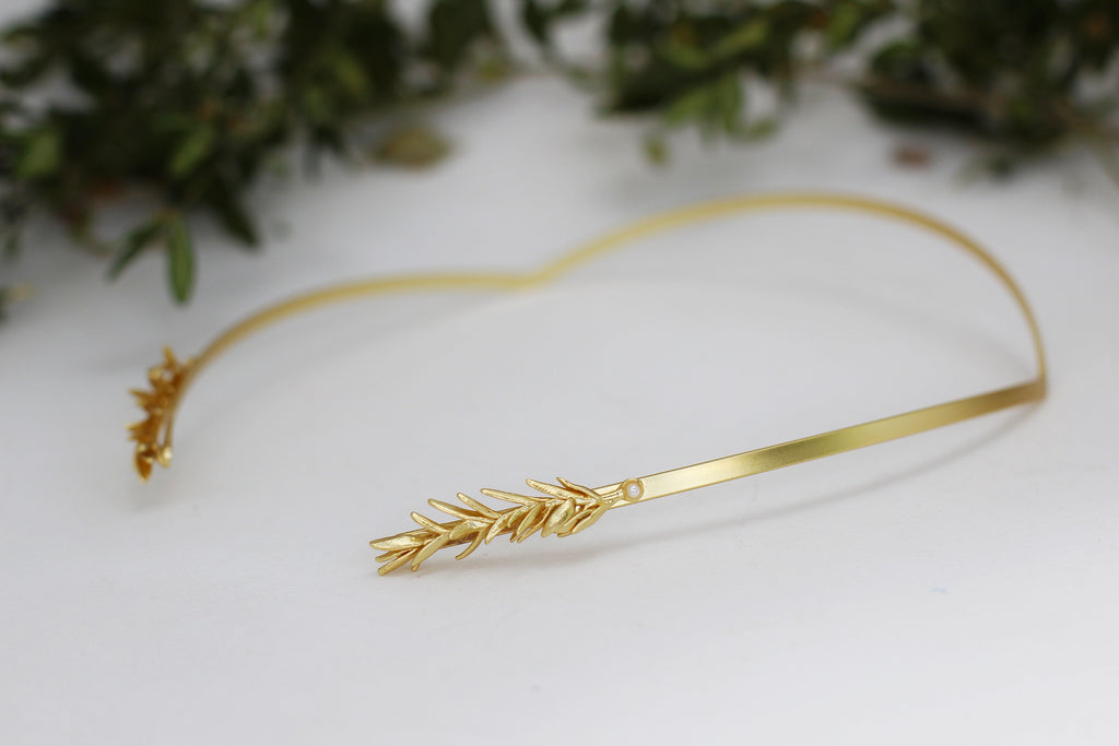 Rosemary Pearls Goddess Crown