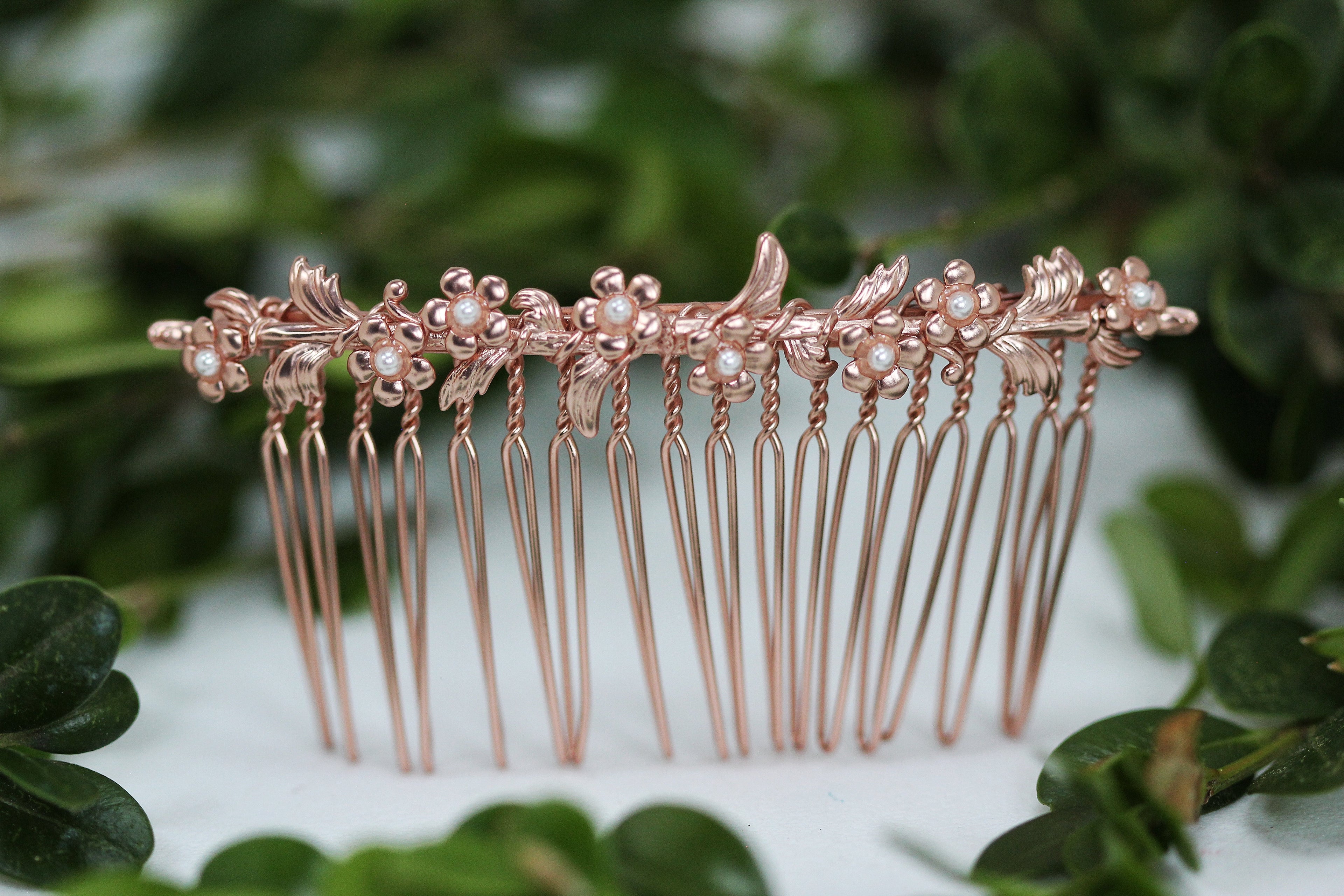 Forget-Me-Not Hair Comb