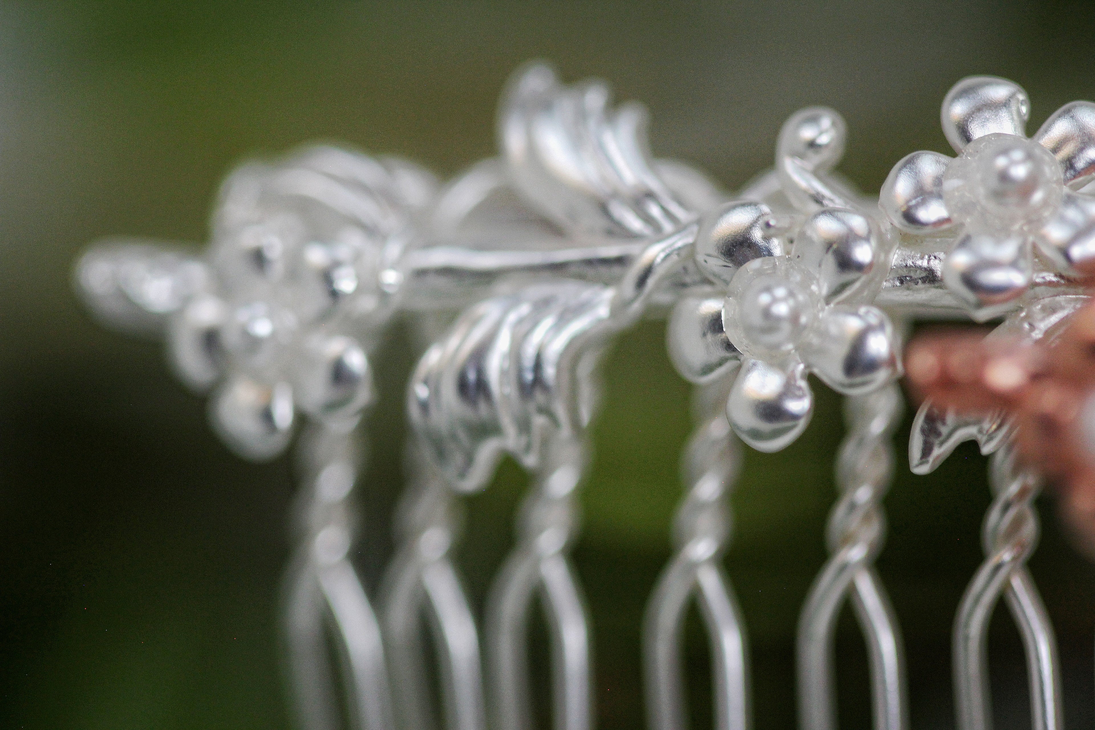 Forget-Me-Not Hair Comb