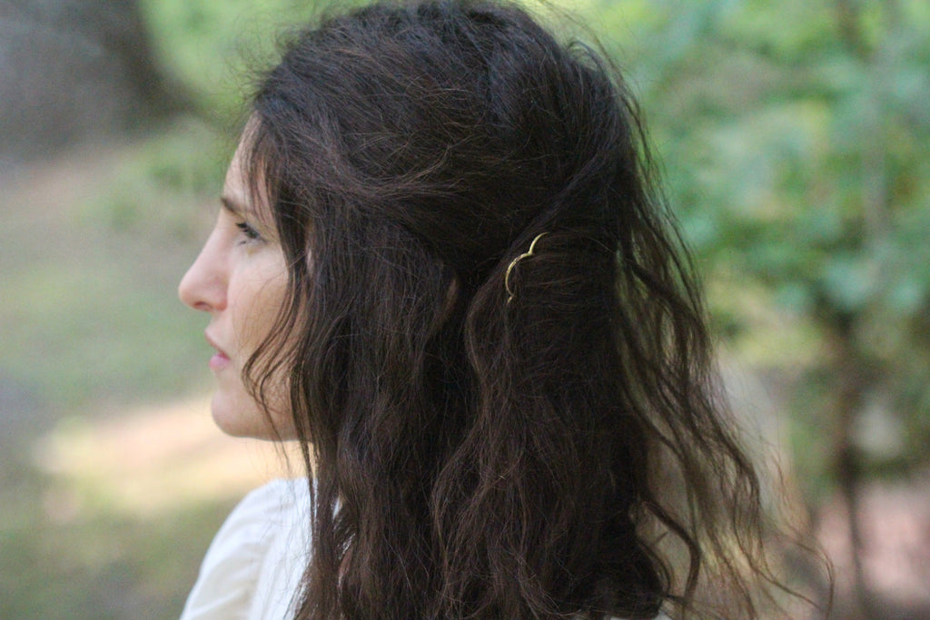 Four Teeth Plain Hair Prong / Pin