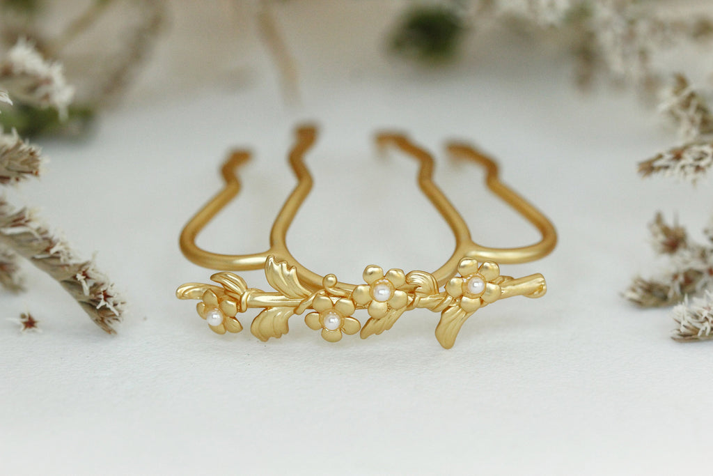 Forget-Me-Not Floral Hair Prong