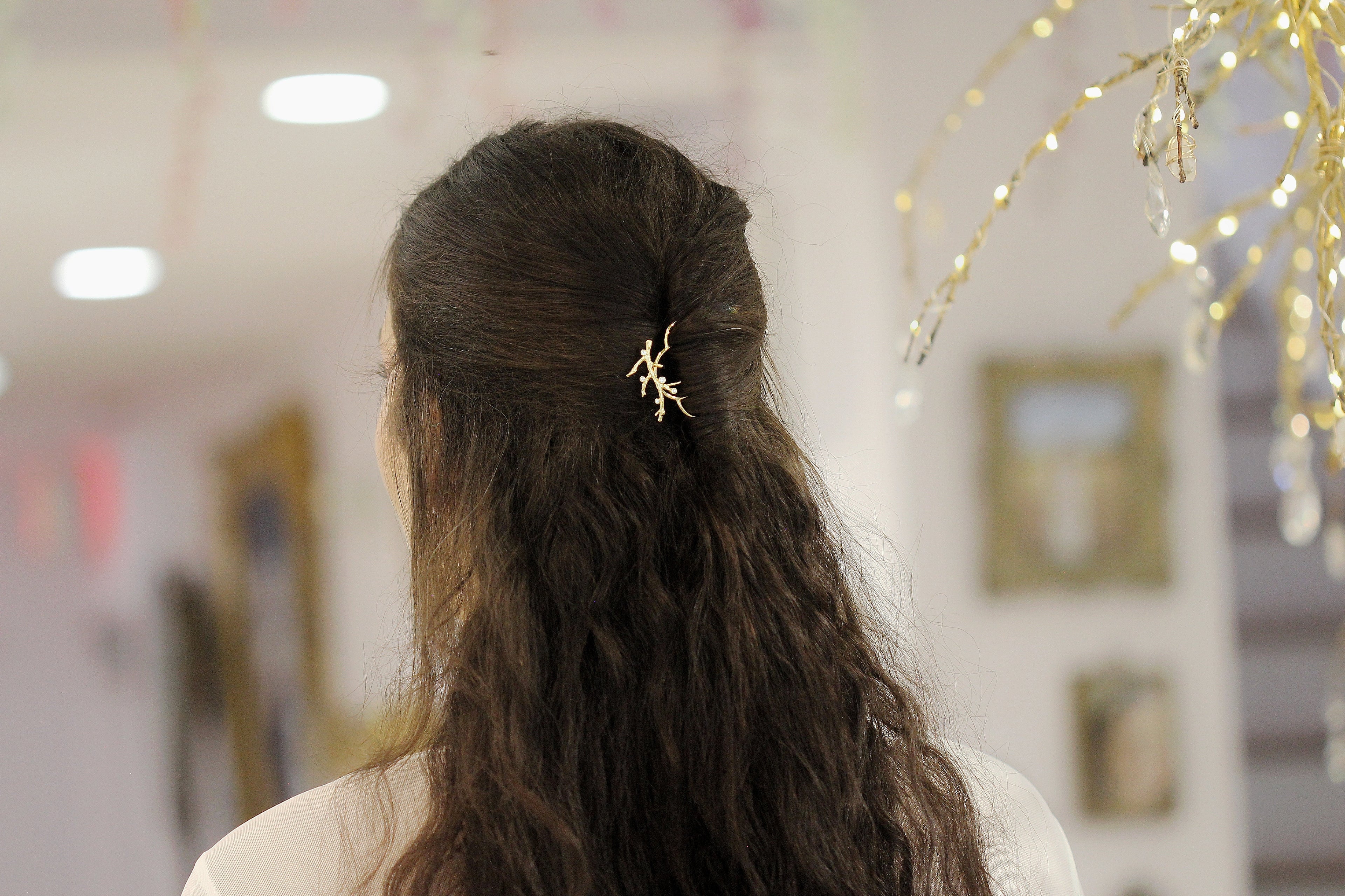 Crystals Coral Hair Prong