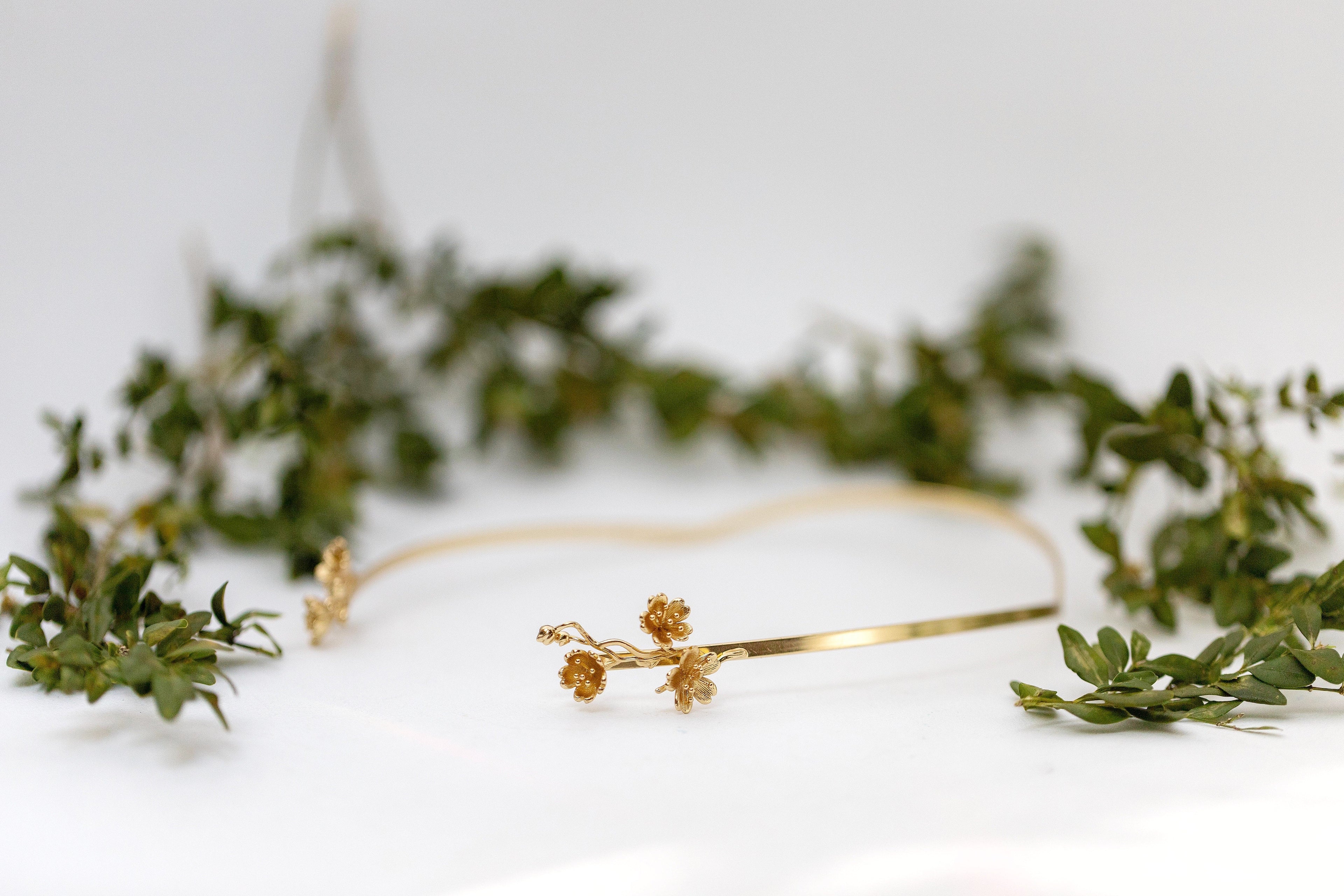 Sakura Blossom Floral Goddess Crown