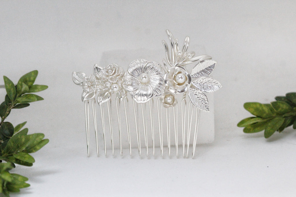 Field of Roses Hair Comb