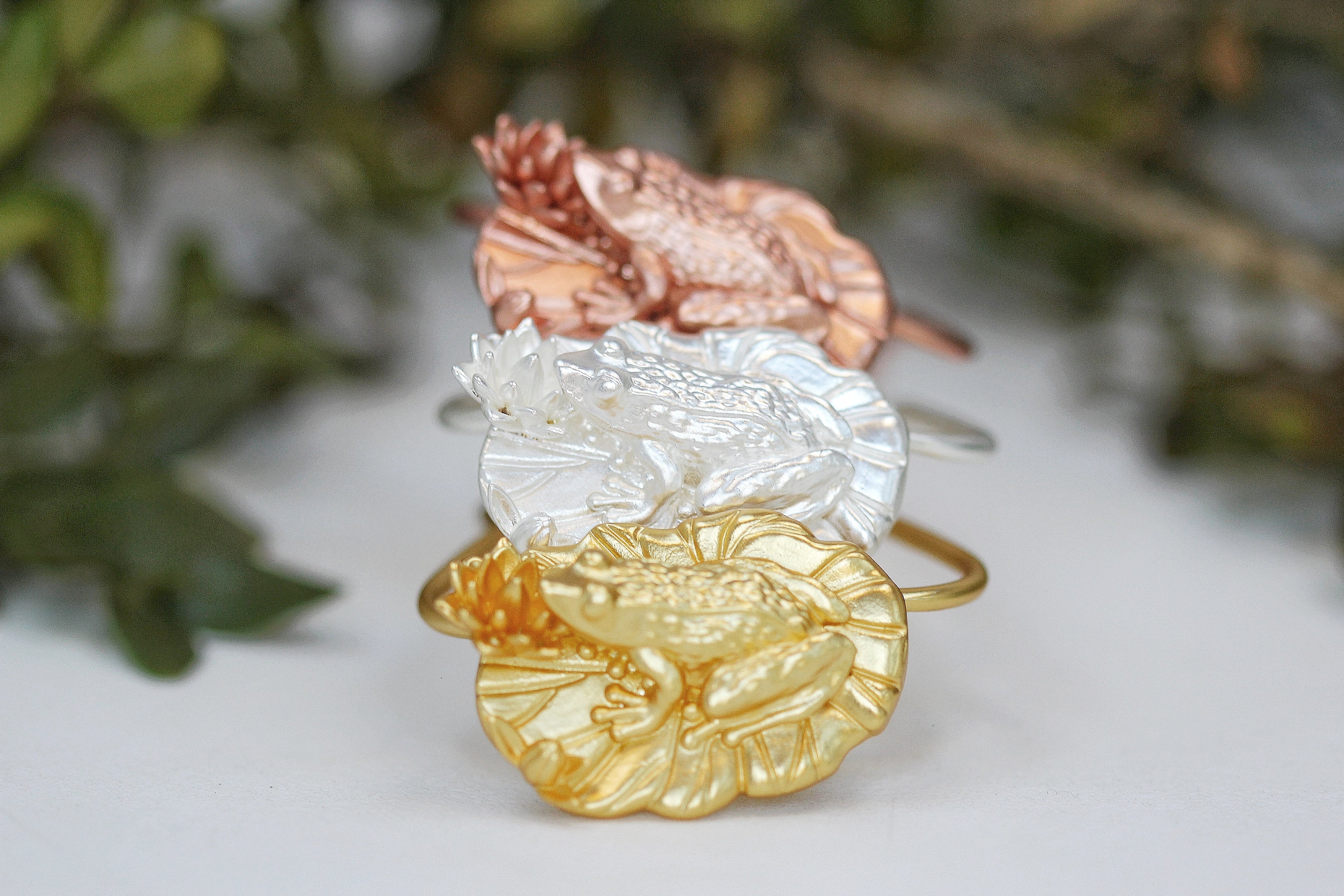 Frog on a Lily Pad Hair Prong