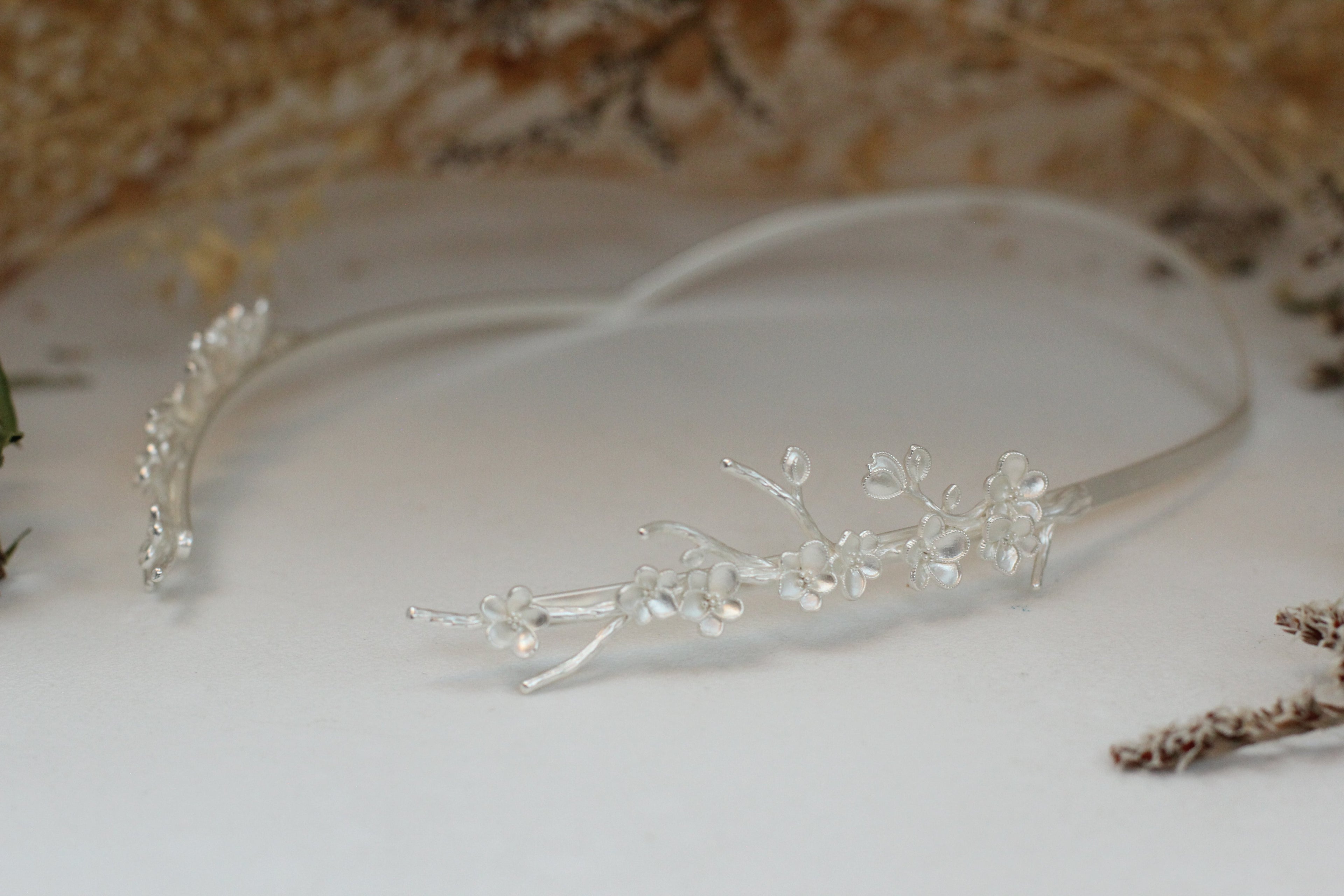 Wild Sakura Floral Goddess Crown