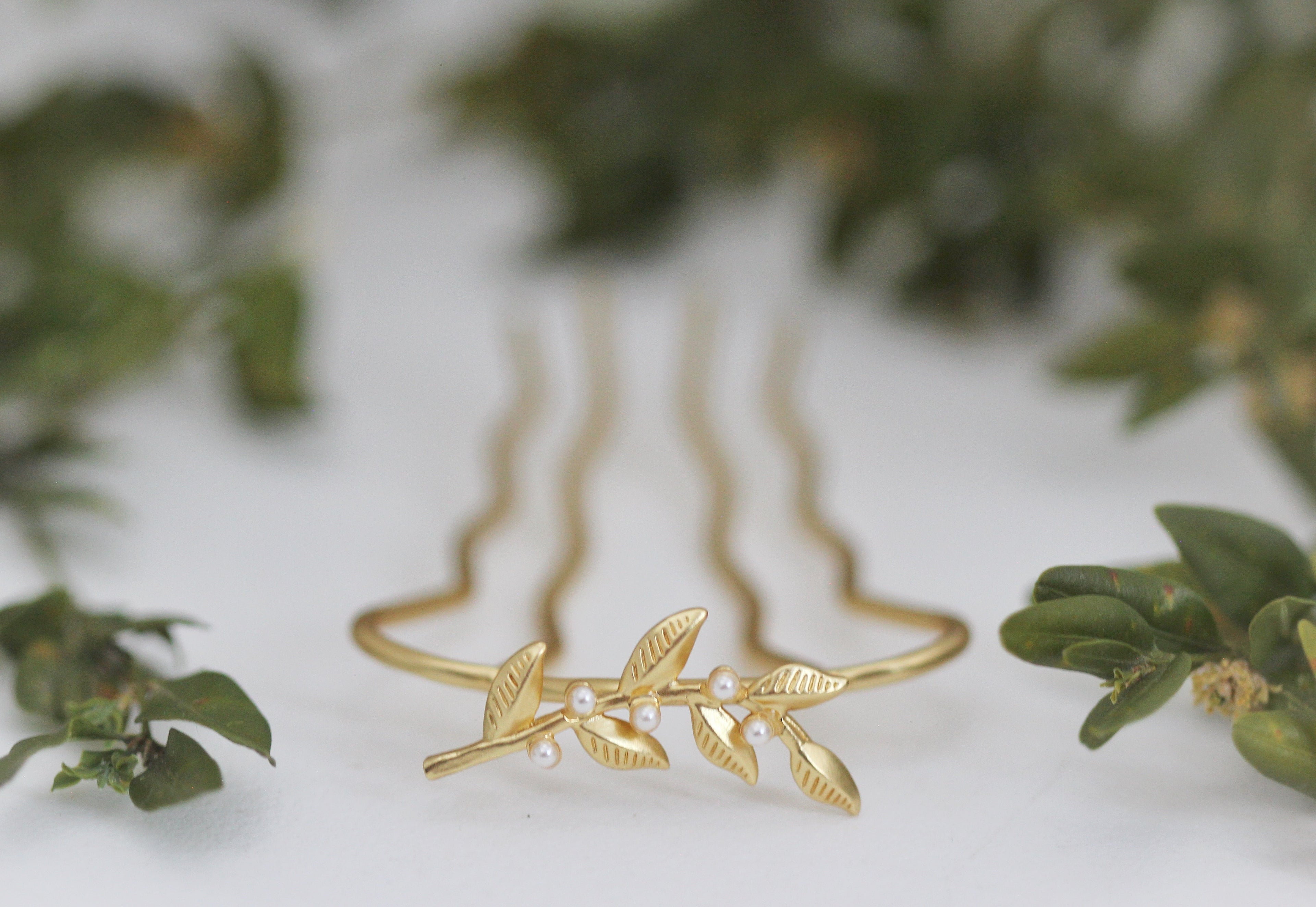 Mini Twigs & Pearls Hair Prong