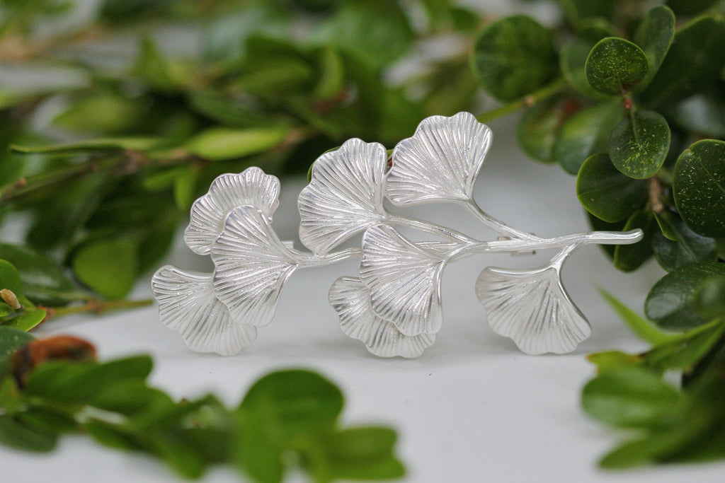 Royal Ginkgo Leaf Brooch