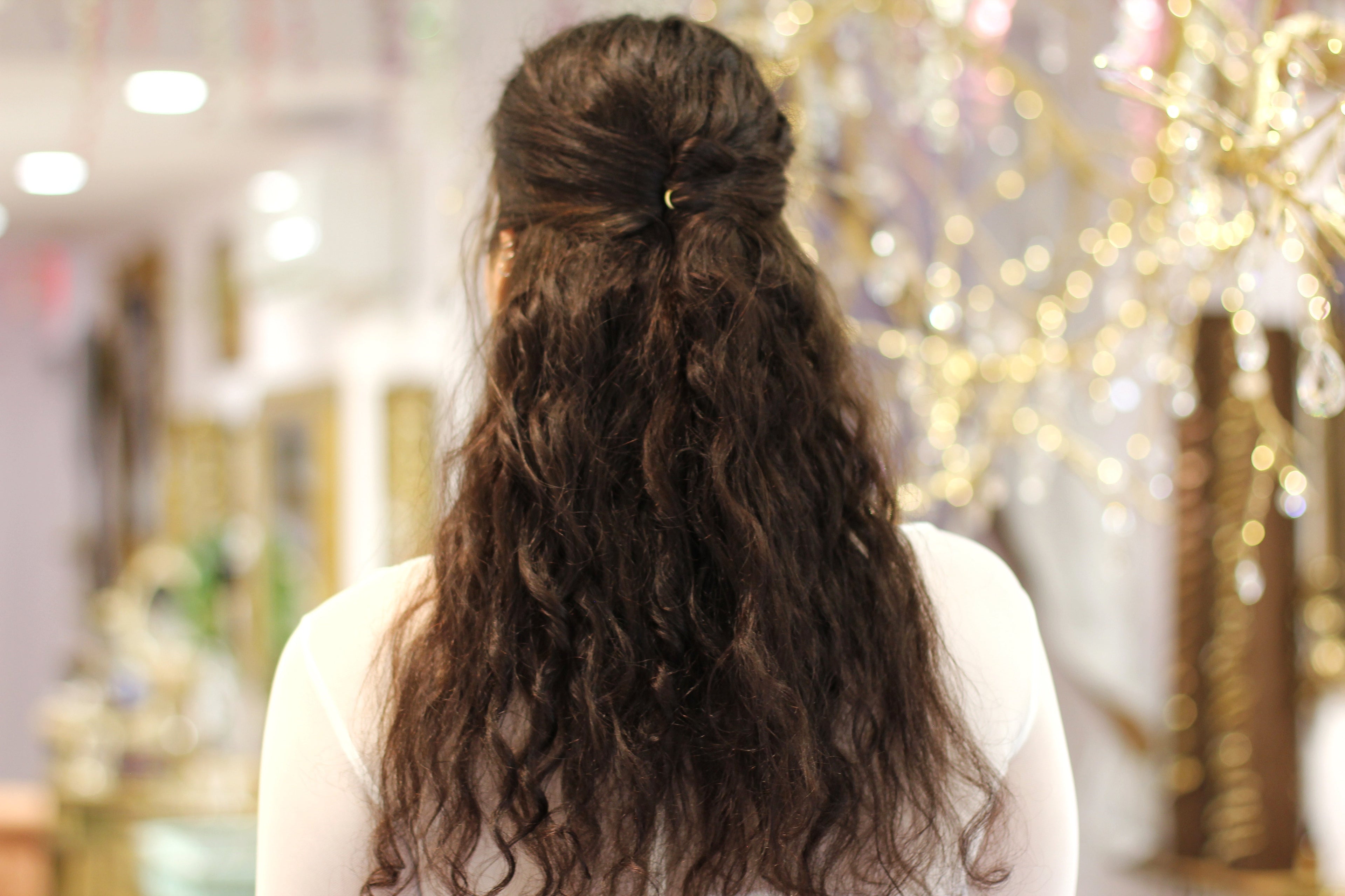 Two Teeth Medium Size Plain Hair Prong / Pin