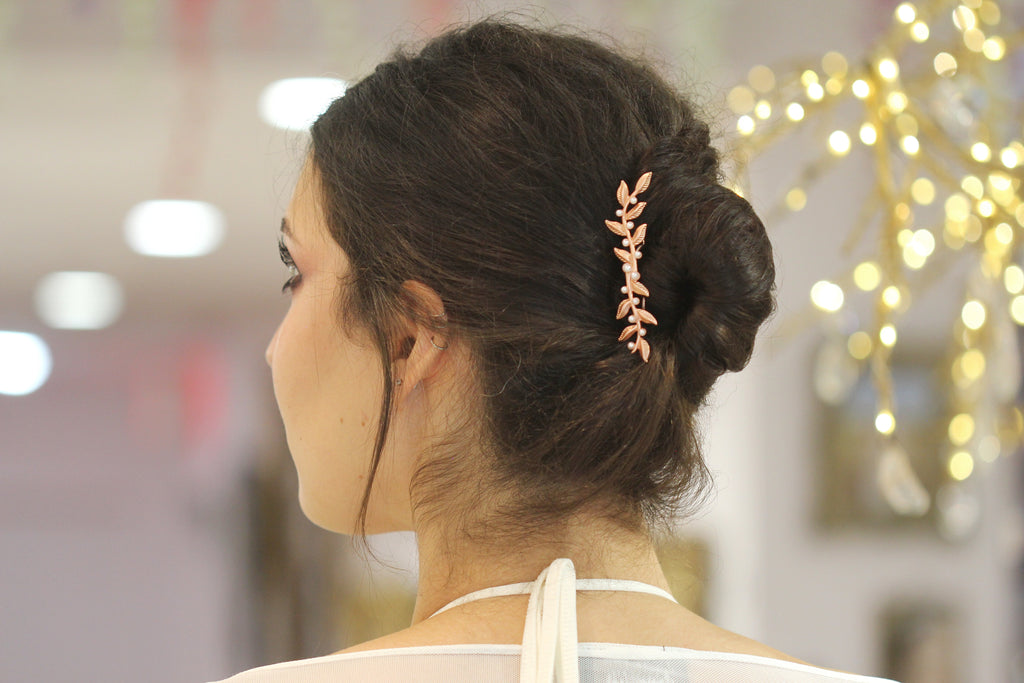 Double Twigs & Pearls Hair Prong