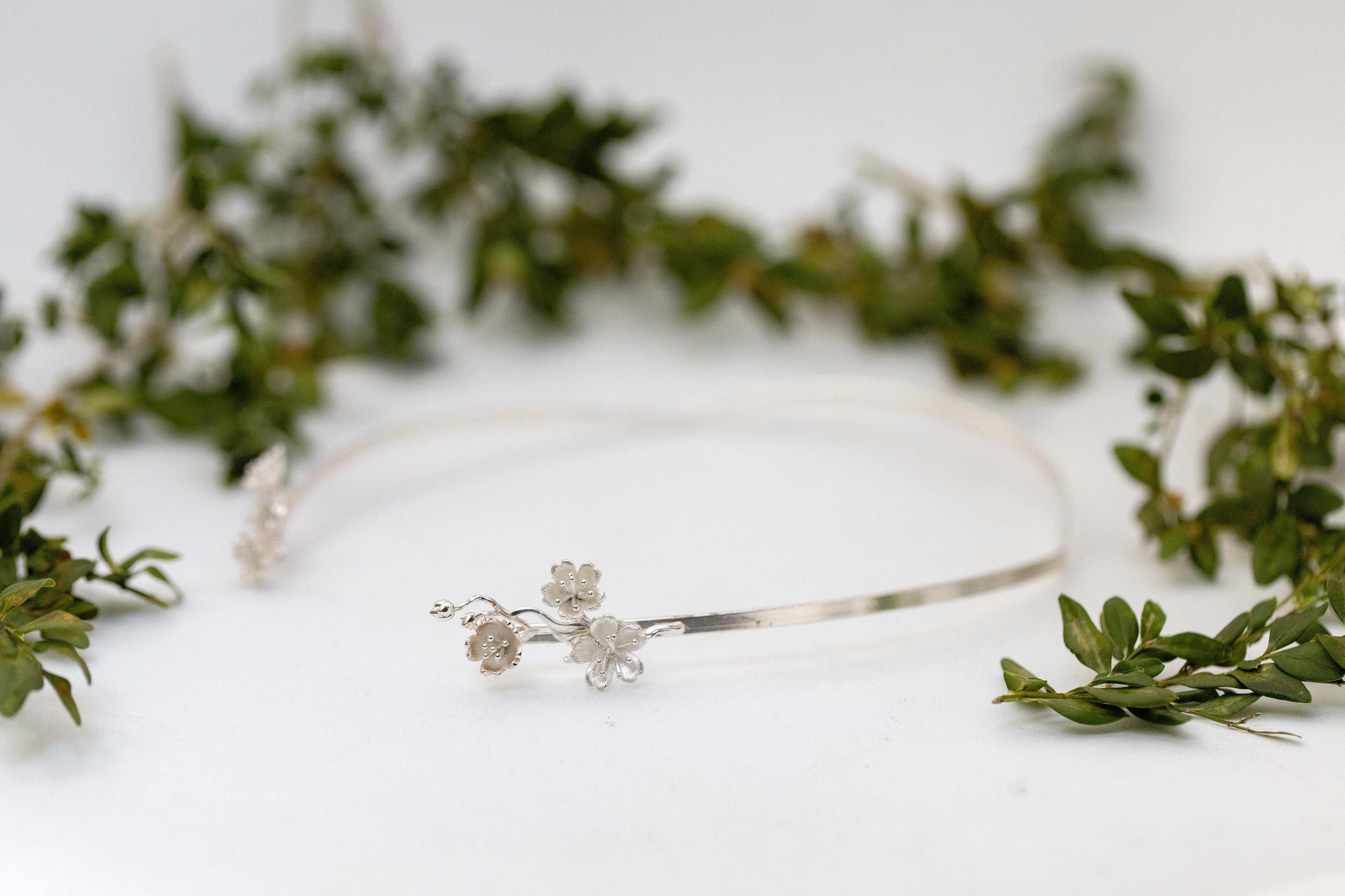 Sakura Blossom Floral Goddess Crown