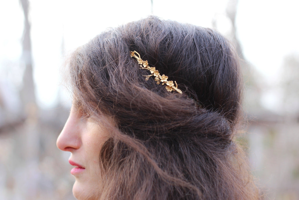 Wild Sakura Floral Goddess Crown