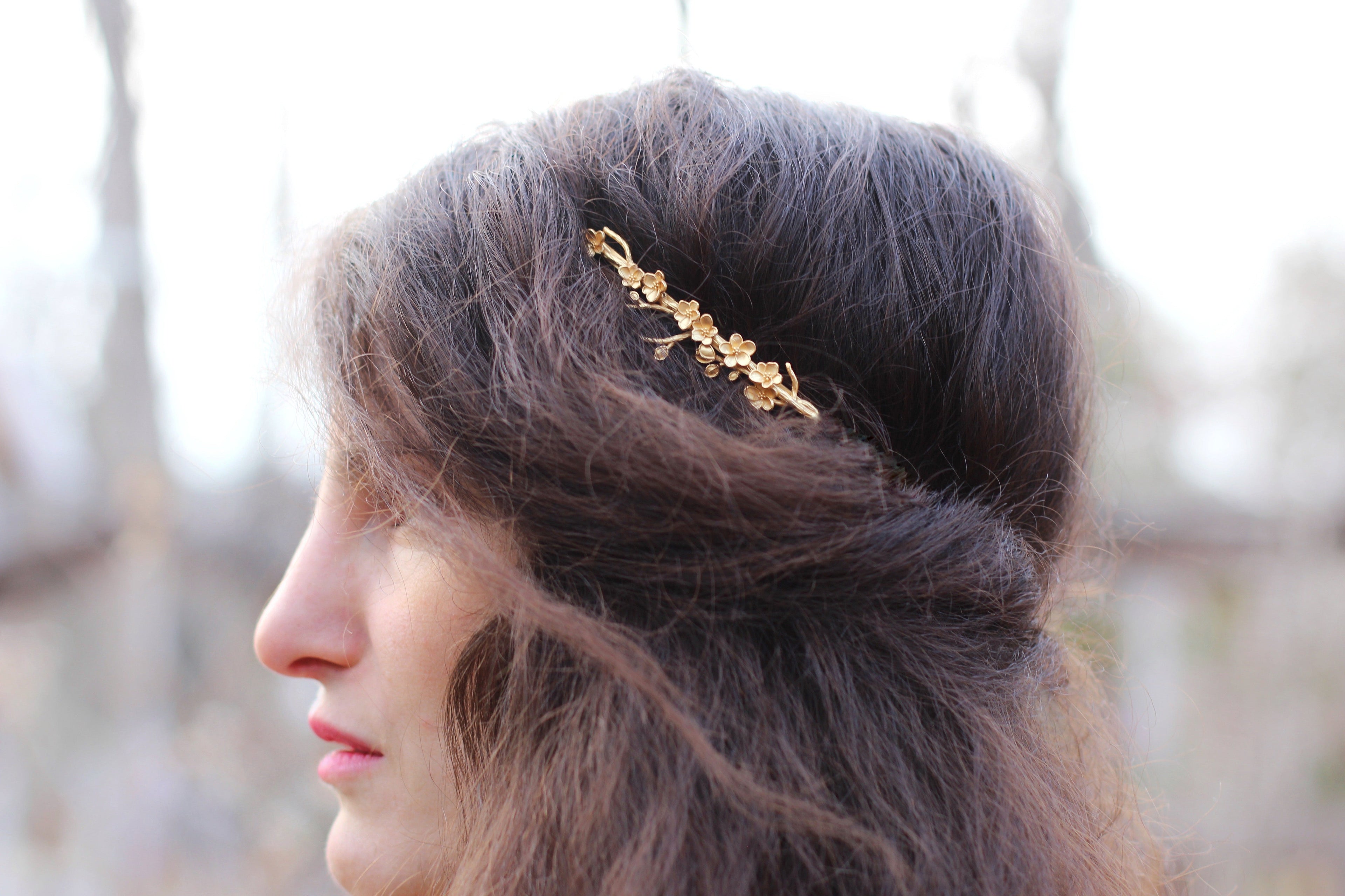 Wild Sakura Floral Goddess Crown