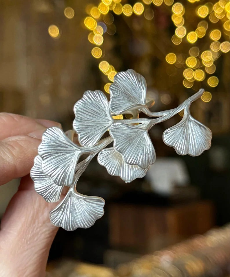 Royal Ginkgo Leaves Hair Prong