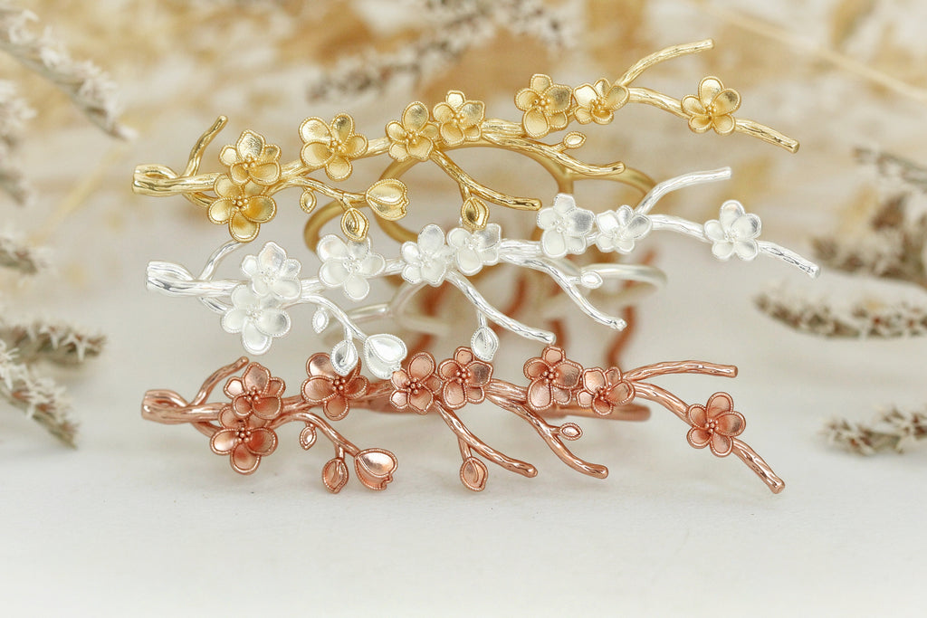 Wild Sakura / Cherry Blossom Hair Prong