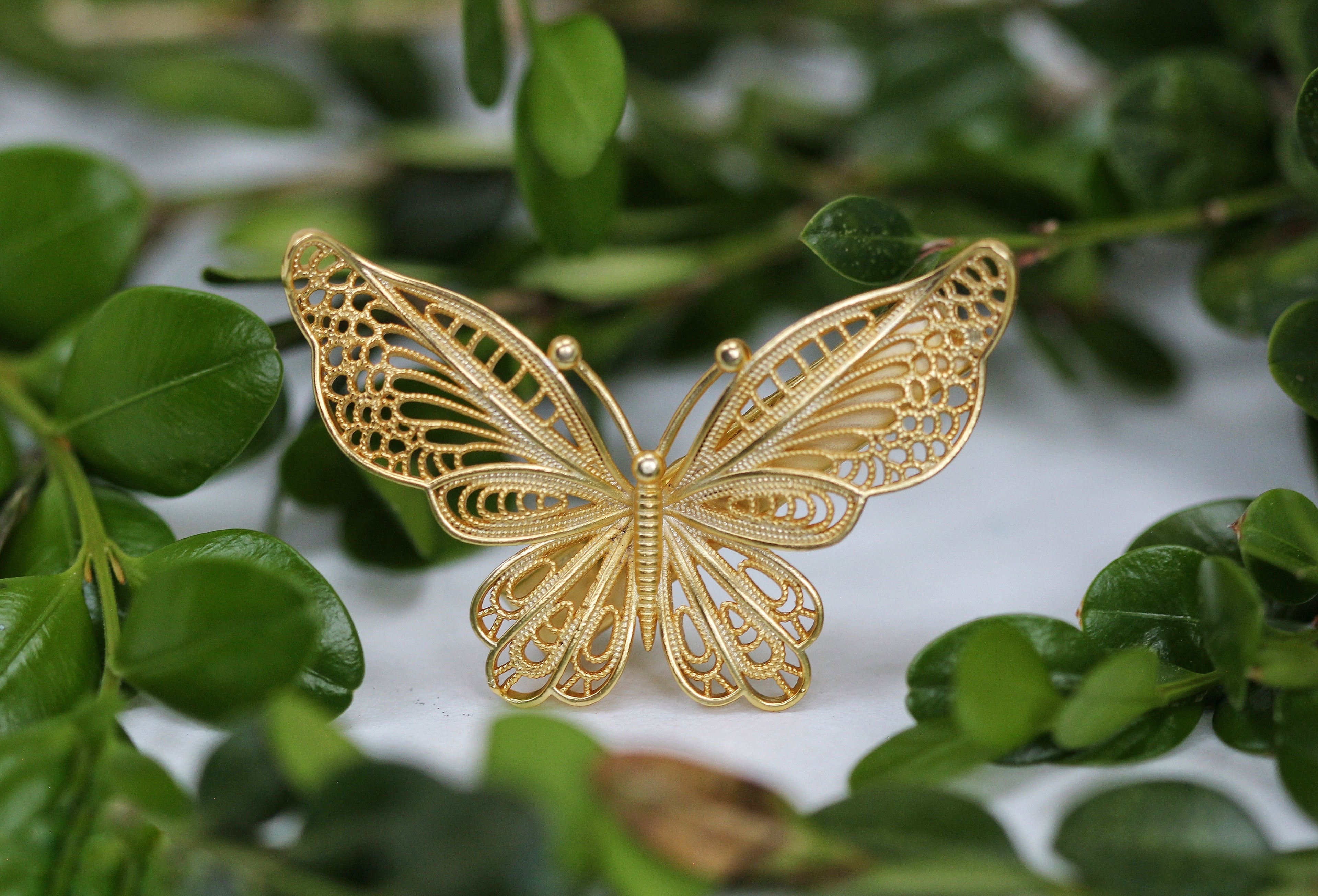 Butterfly Filigree Hair Clip