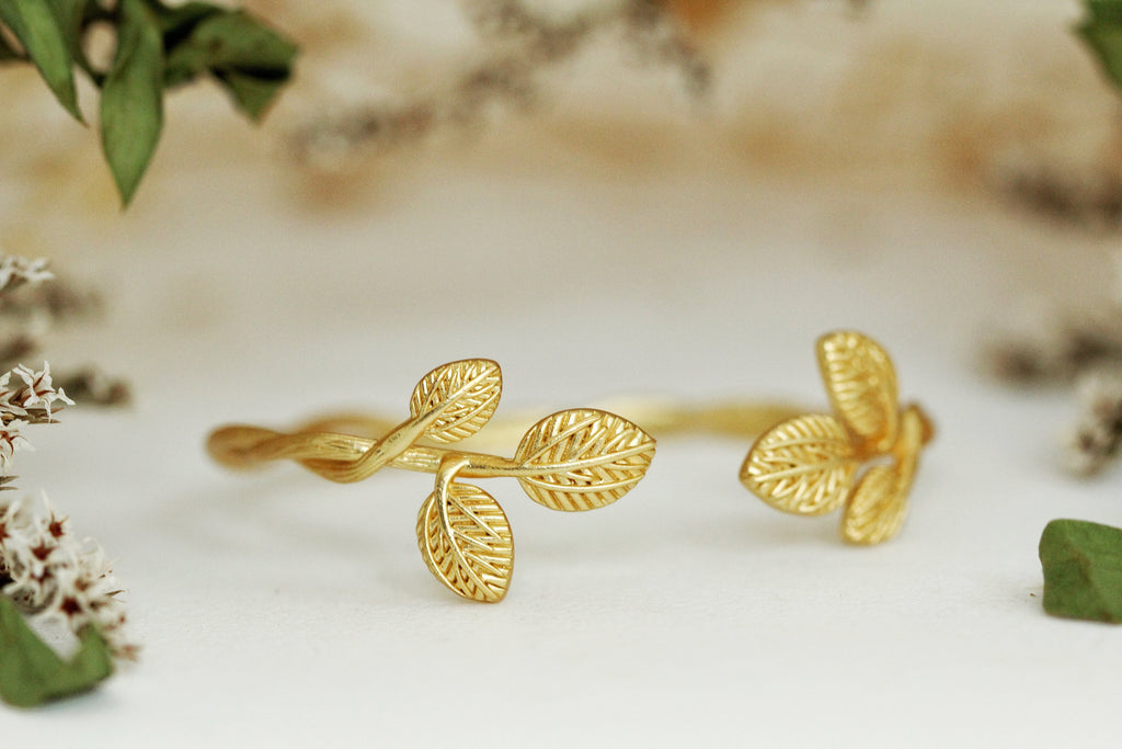 Leaves Growing on a Branch Bracelet