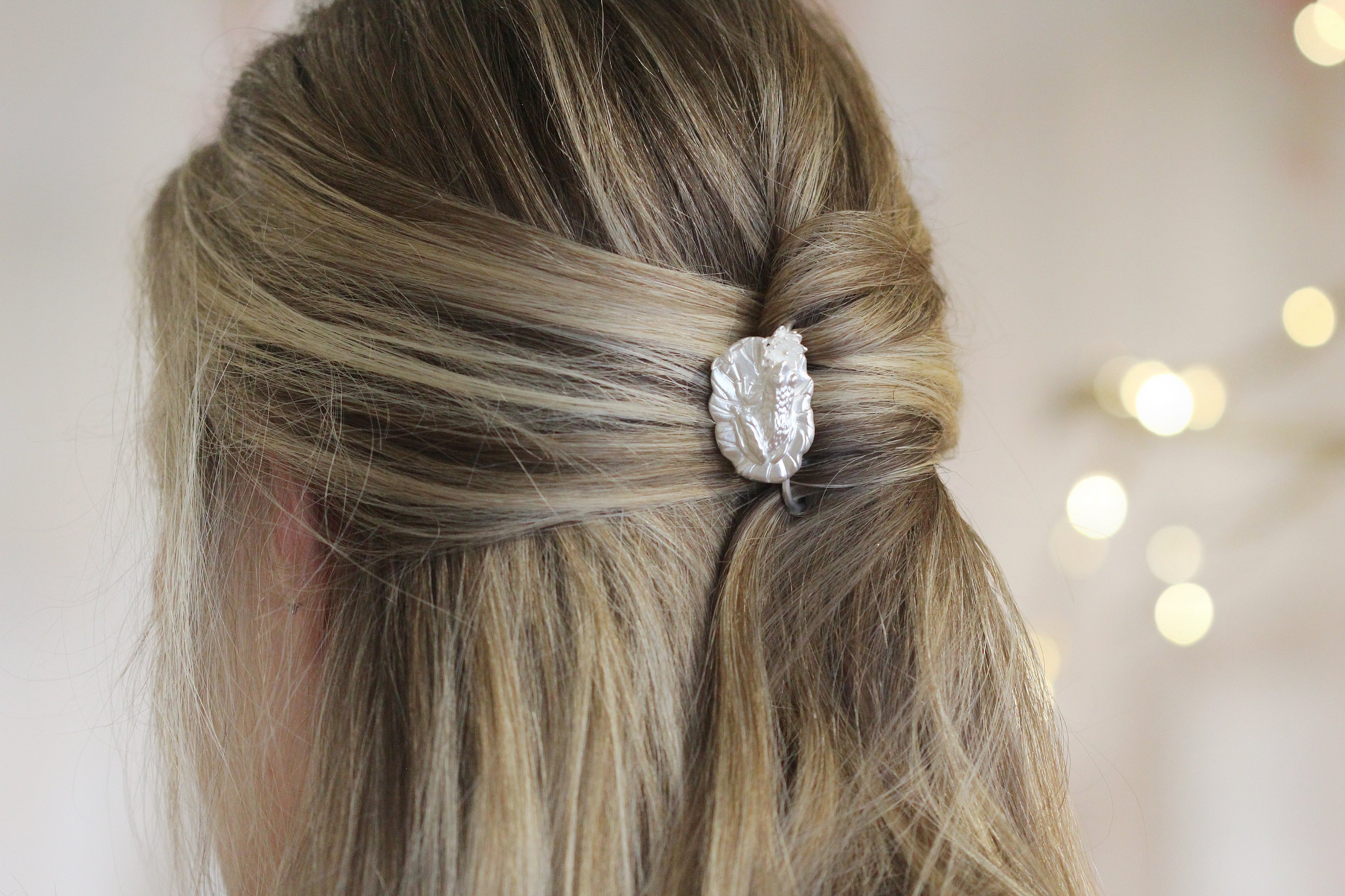 Frog on a Lily Pad Hair Prong