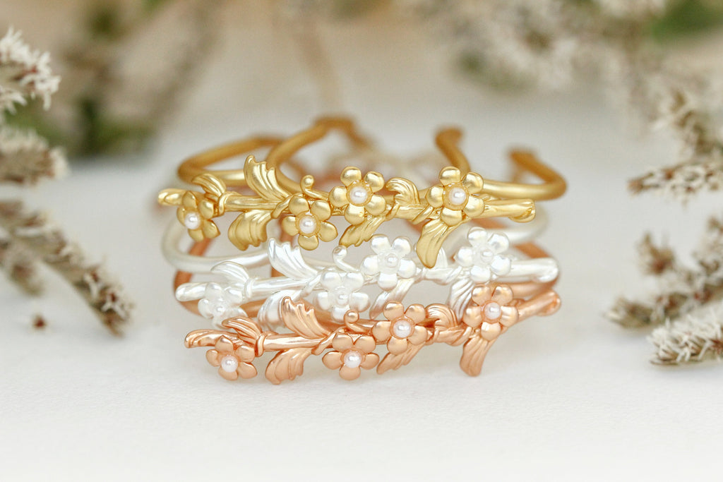 Forget-Me-Not Floral Hair Prong