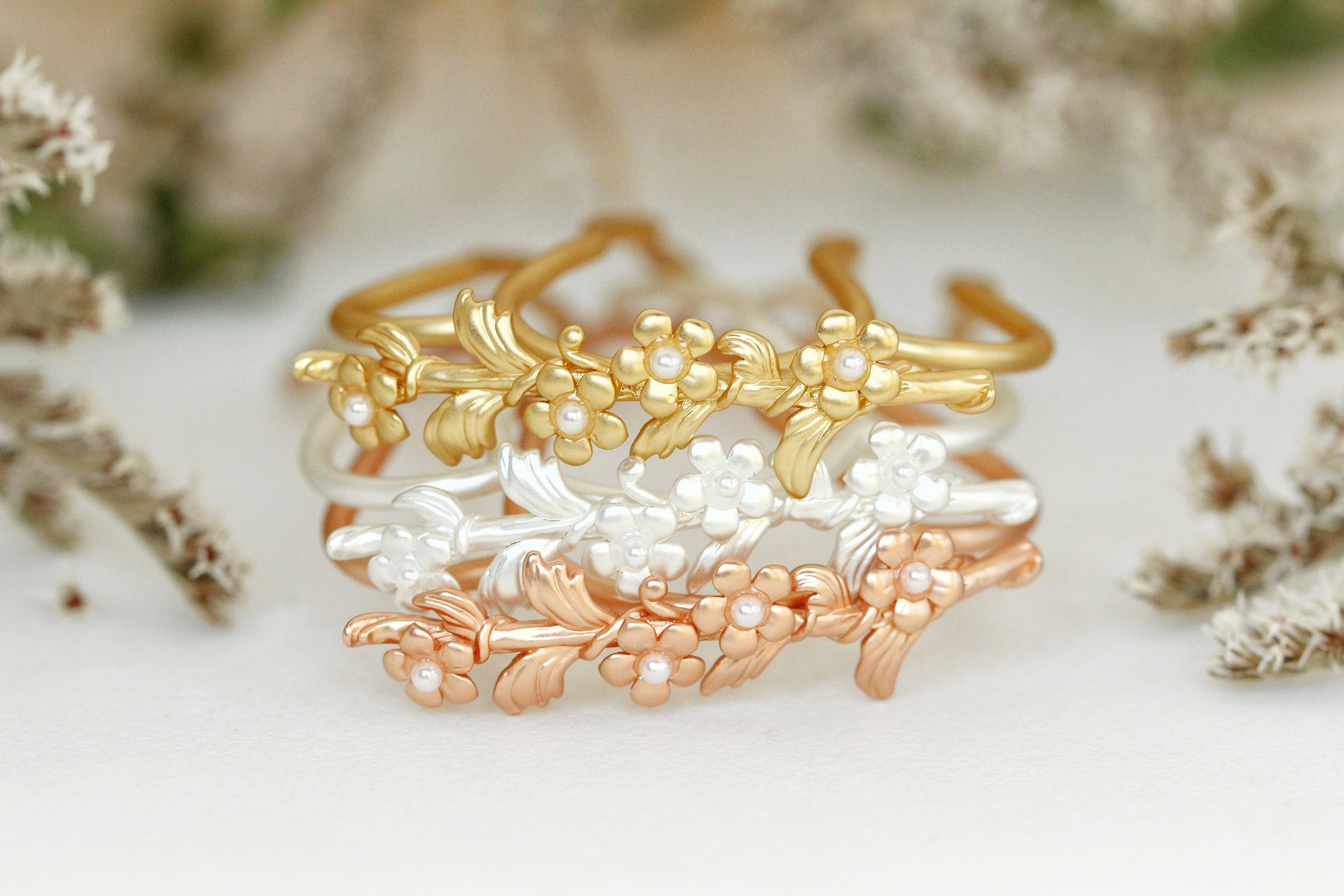 Forget-Me-Not Floral Hair Prong