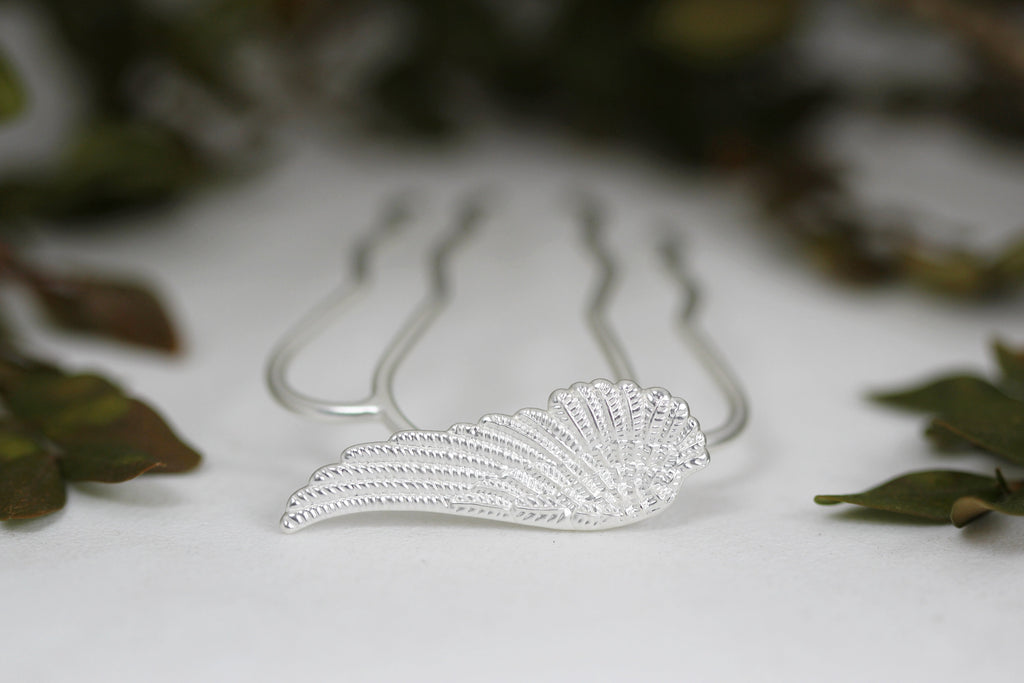 Small Angel Wing Hair Prong