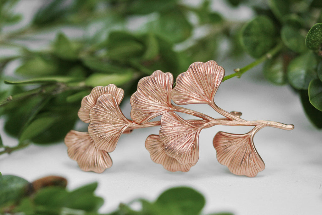 Royal Ginkgo Leaf Brooch