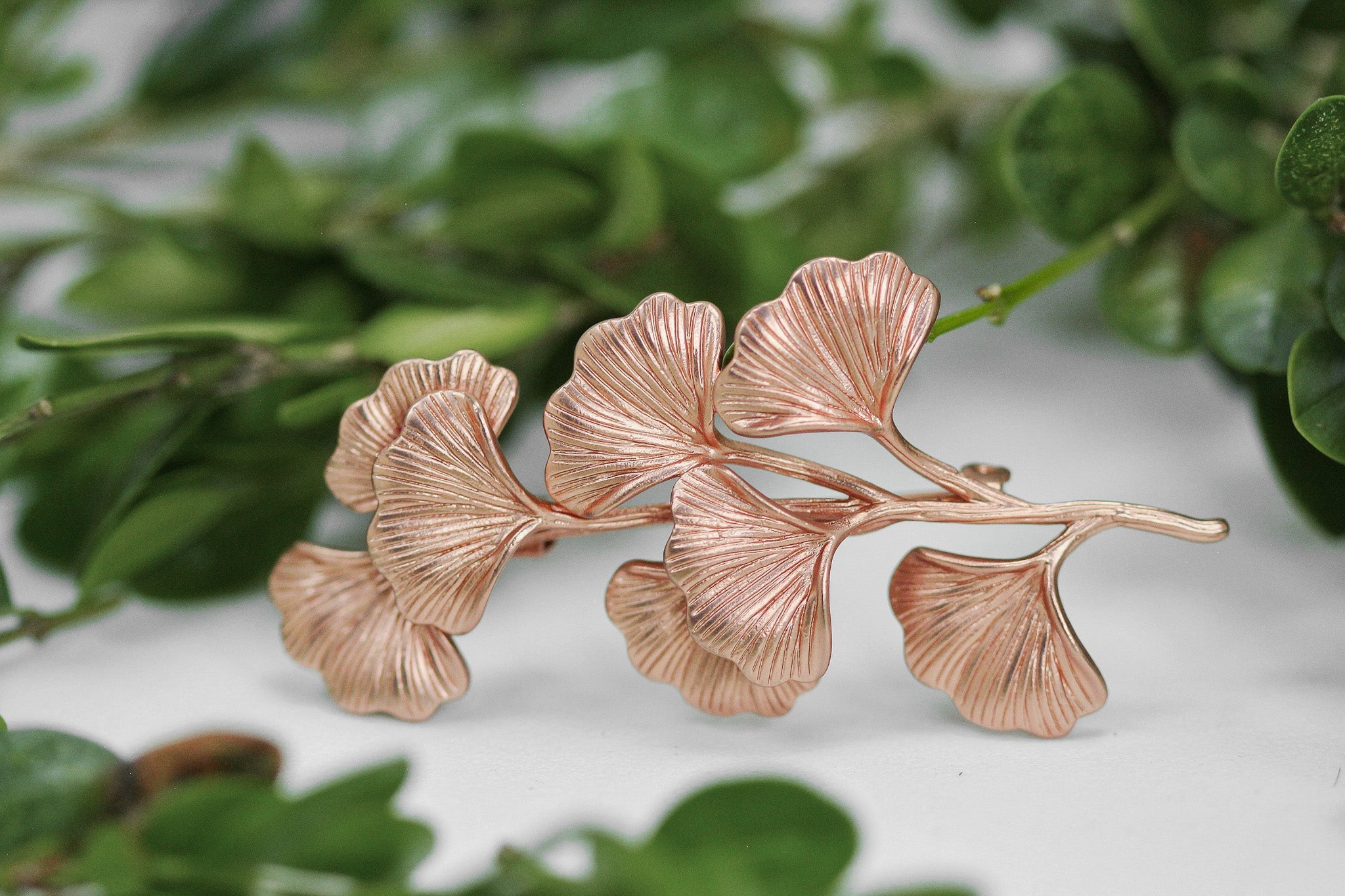 Royal Ginkgo Leaf Brooch