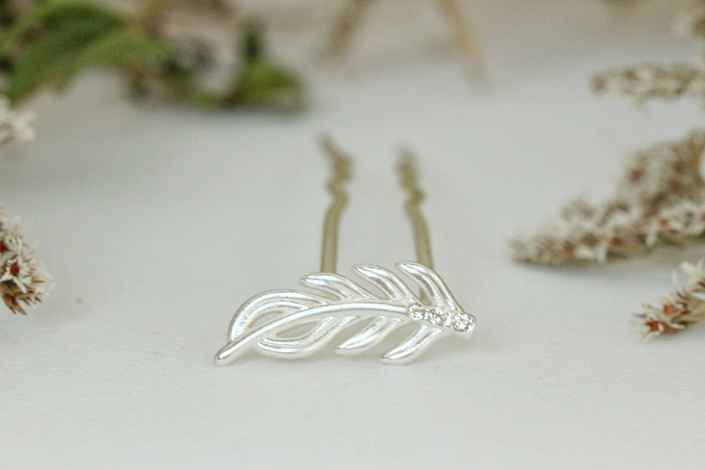 Twig Crystals Leaf Hair Prong