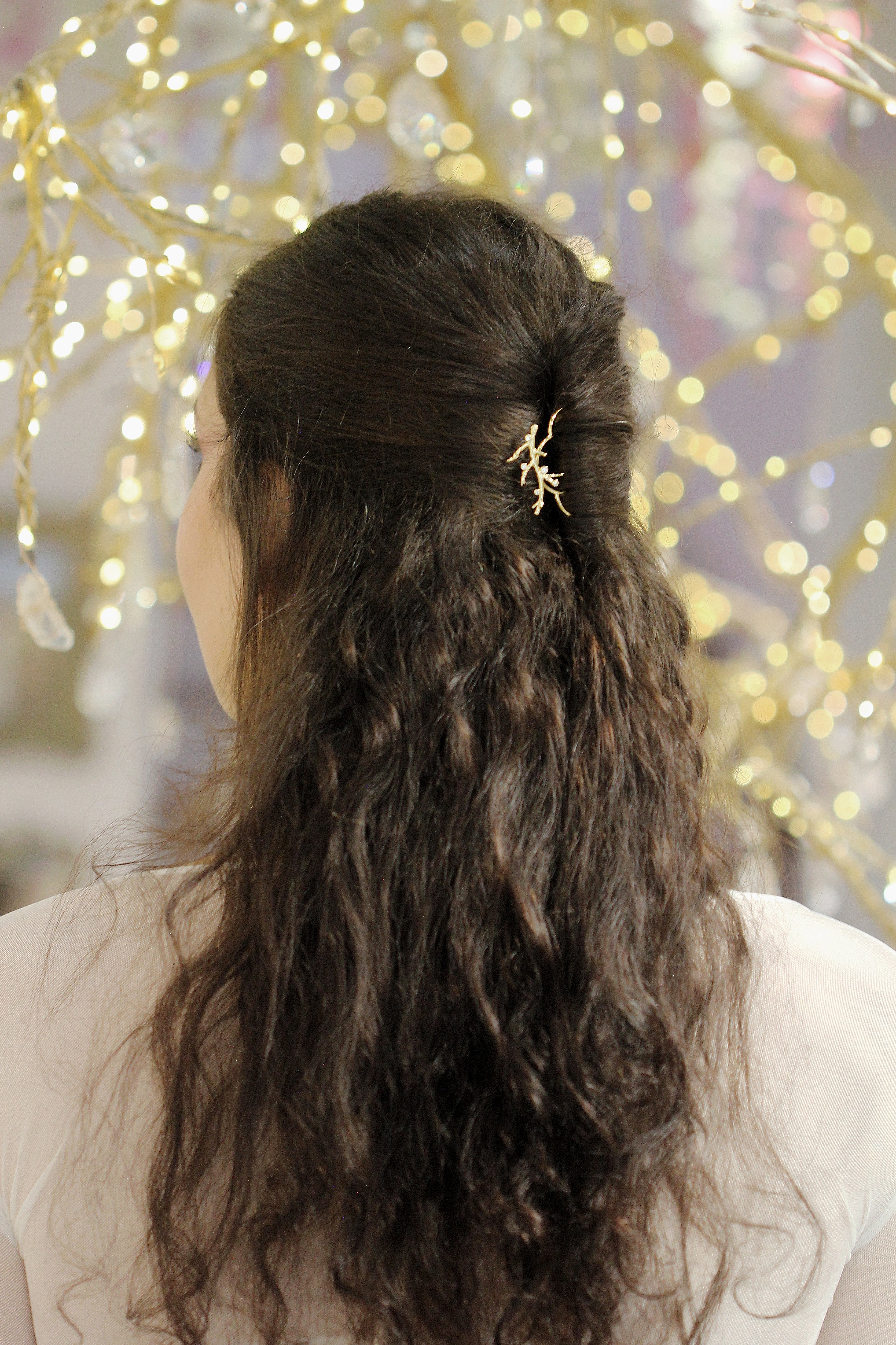 Crystals Coral Hair Prong