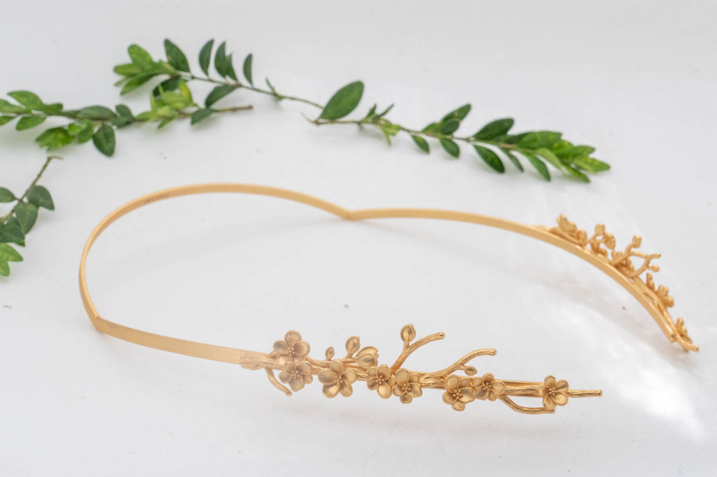 Wild Sakura Floral Goddess Crown
