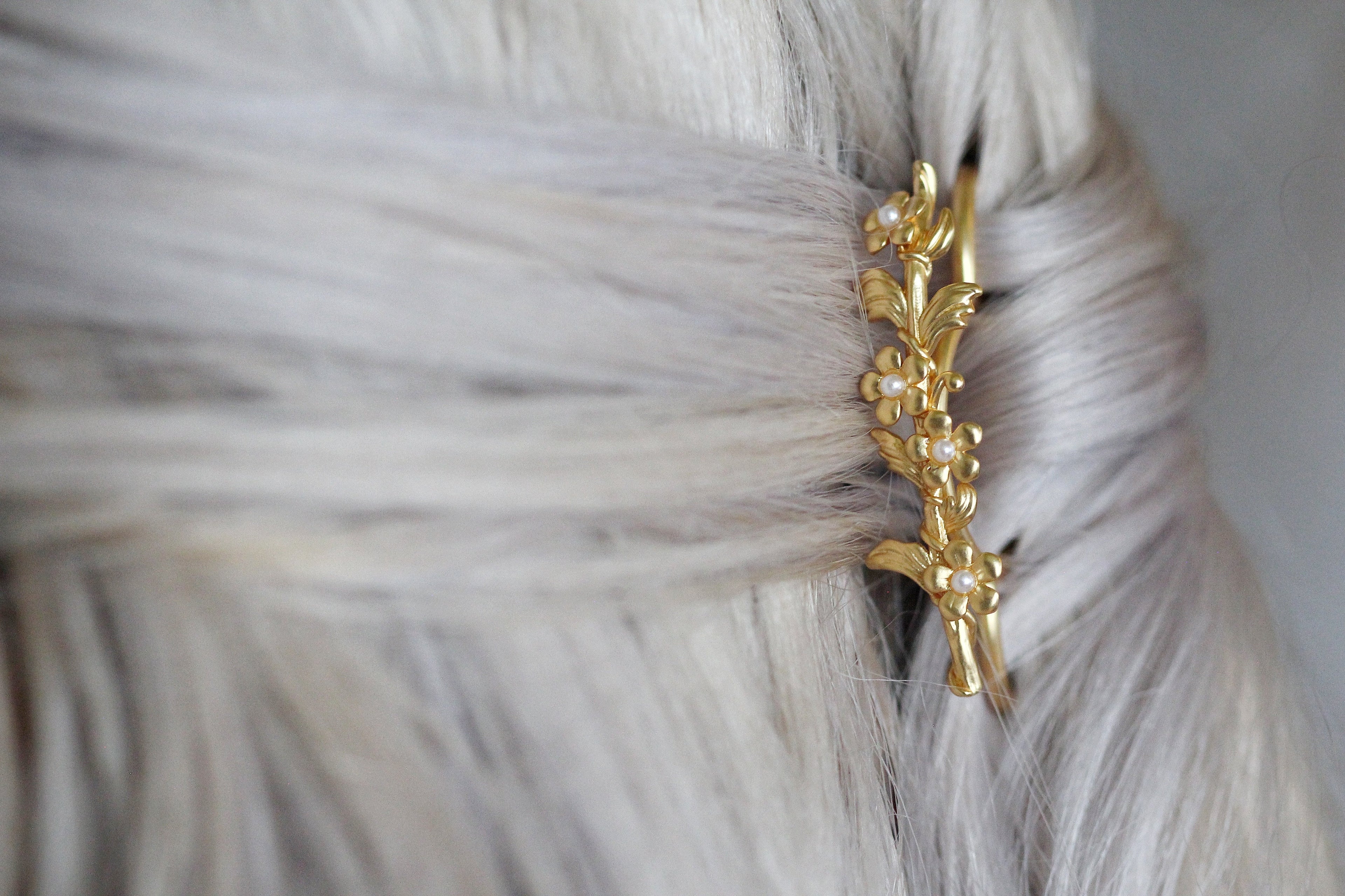 Forget-Me-Not Floral Hair Prong