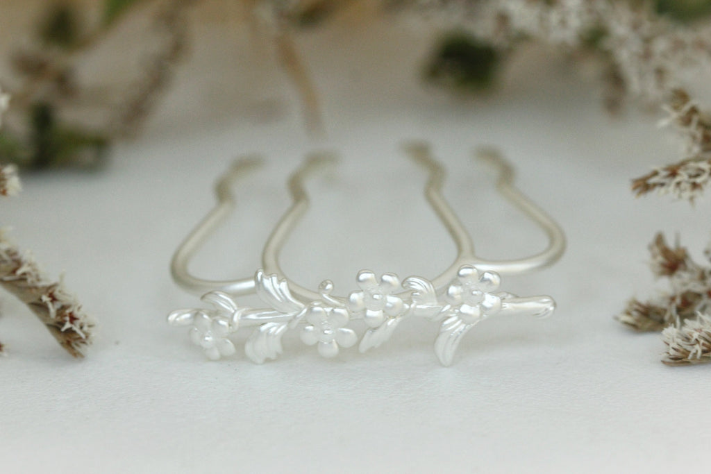 Forget-Me-Not Floral Hair Prong