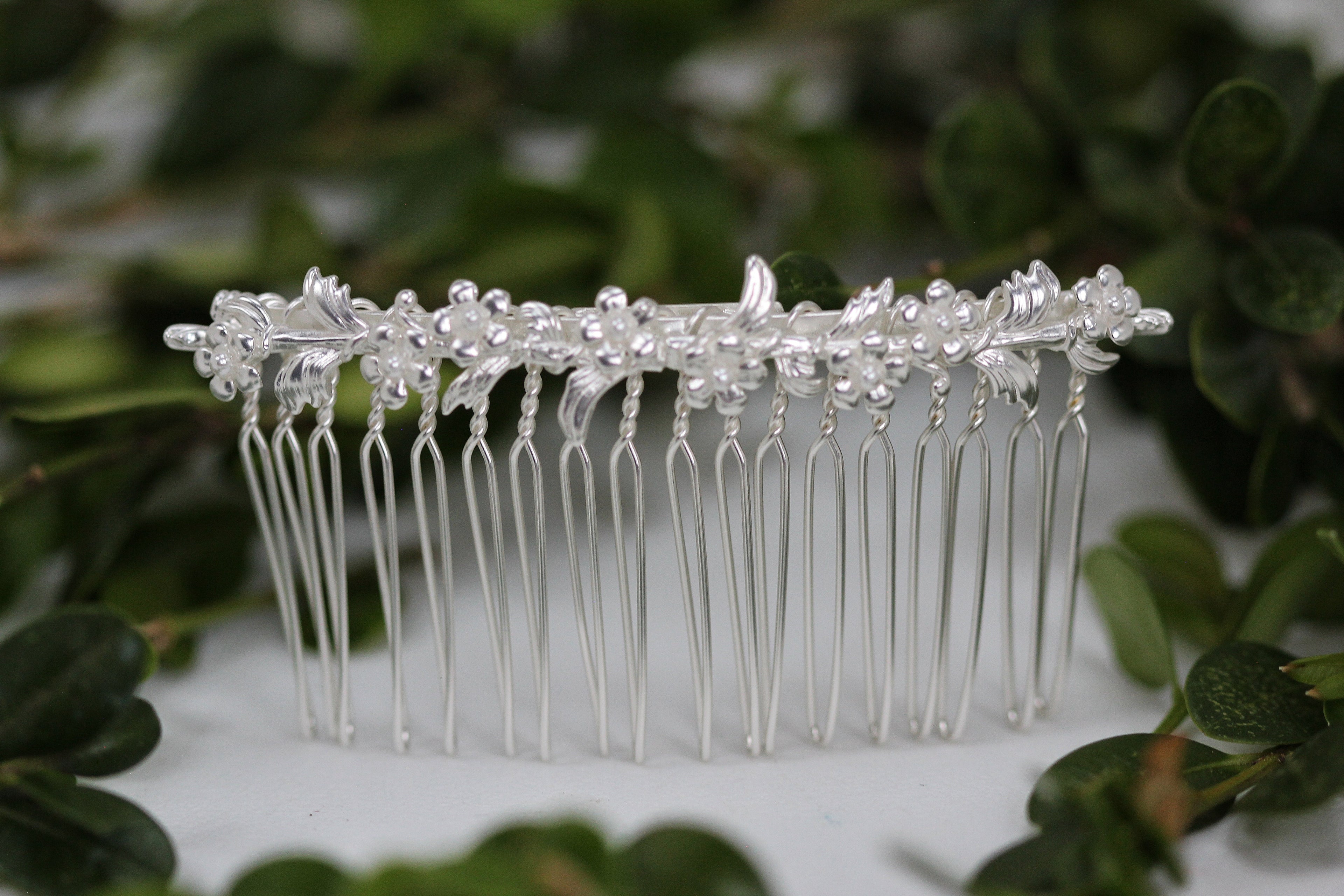 Forget-Me-Not Hair Comb