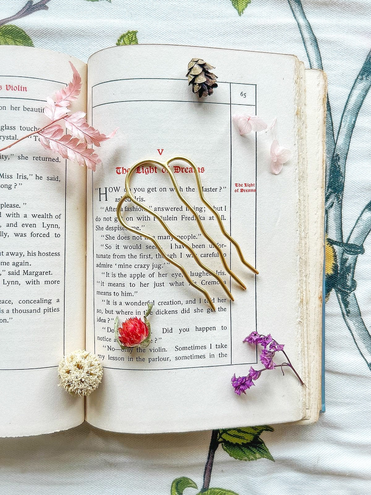 Four Teeth Plain Hair Prong / Pin