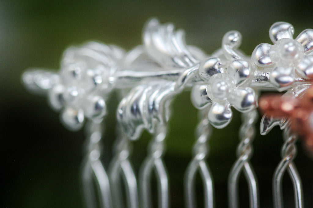 Forget-Me-Not Floral single hair comb