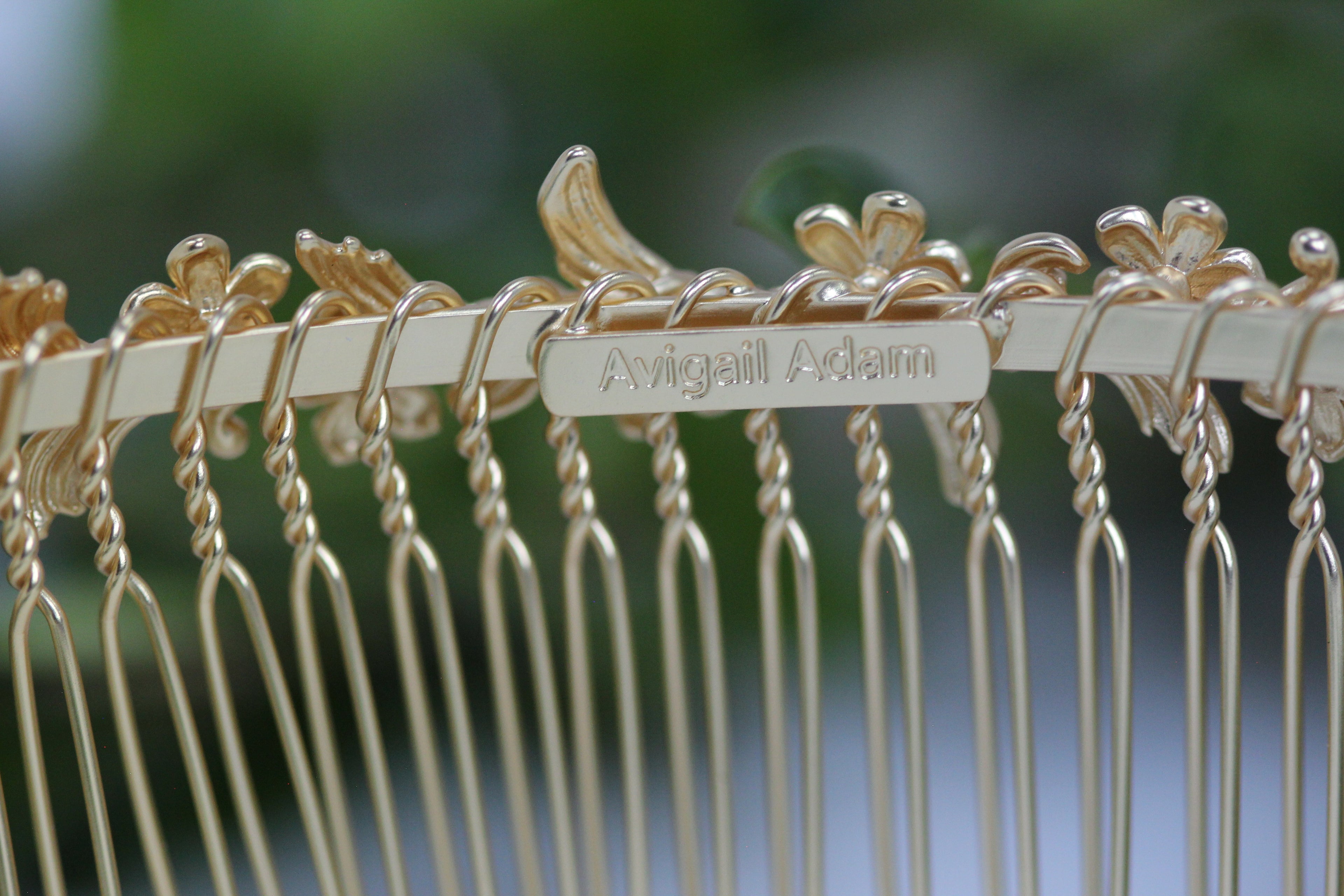 Forget-Me-Not Hair Comb