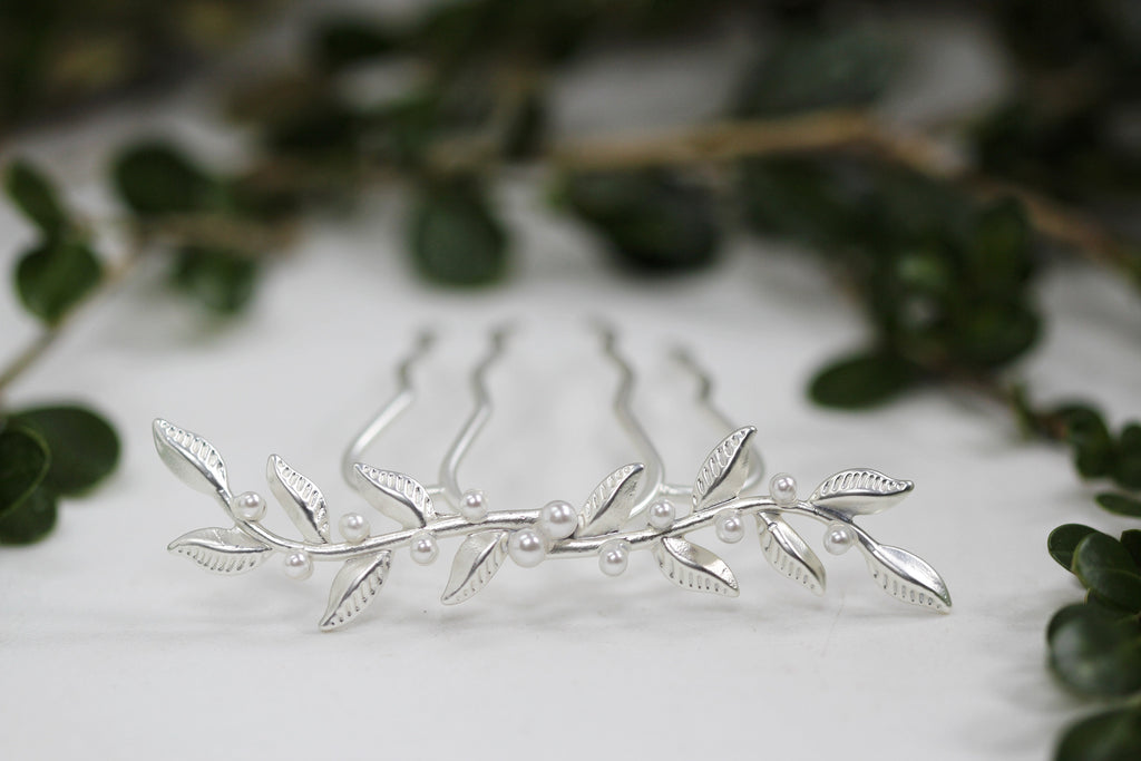 Double Twigs & Pearls Hair Prong