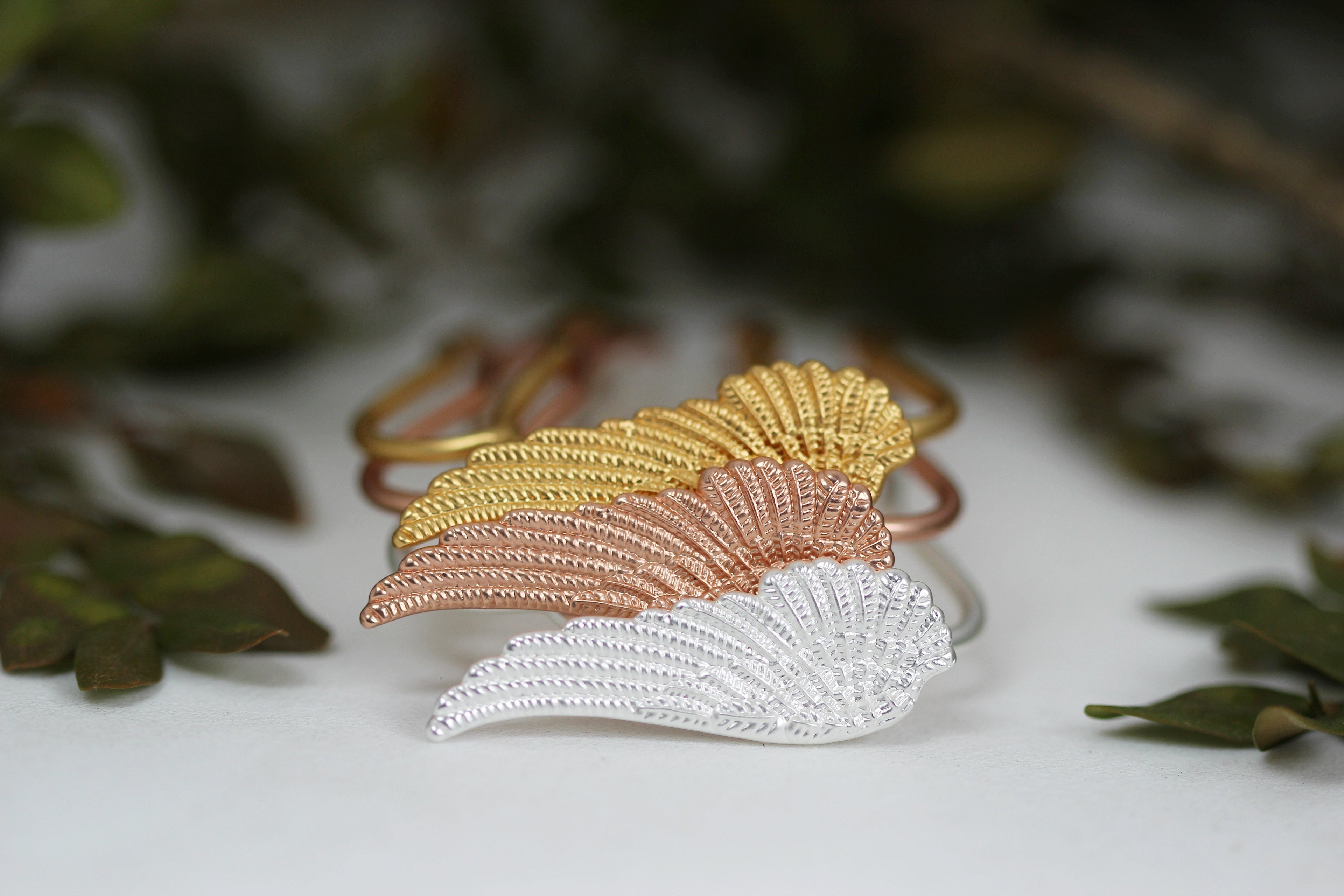 Small Angel Wing Hair Prong