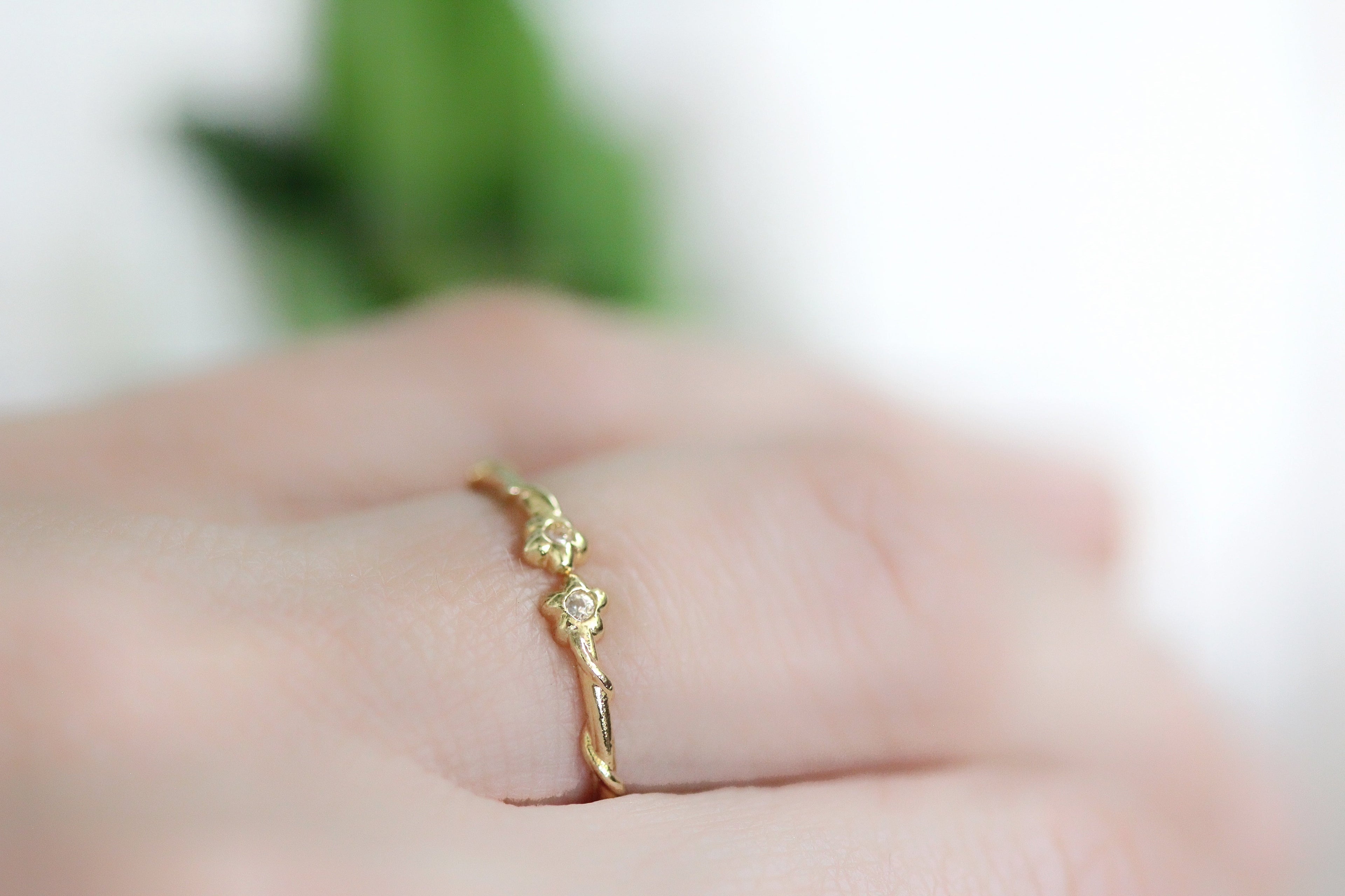 Entwined Floral Branch Ring (Size 6)