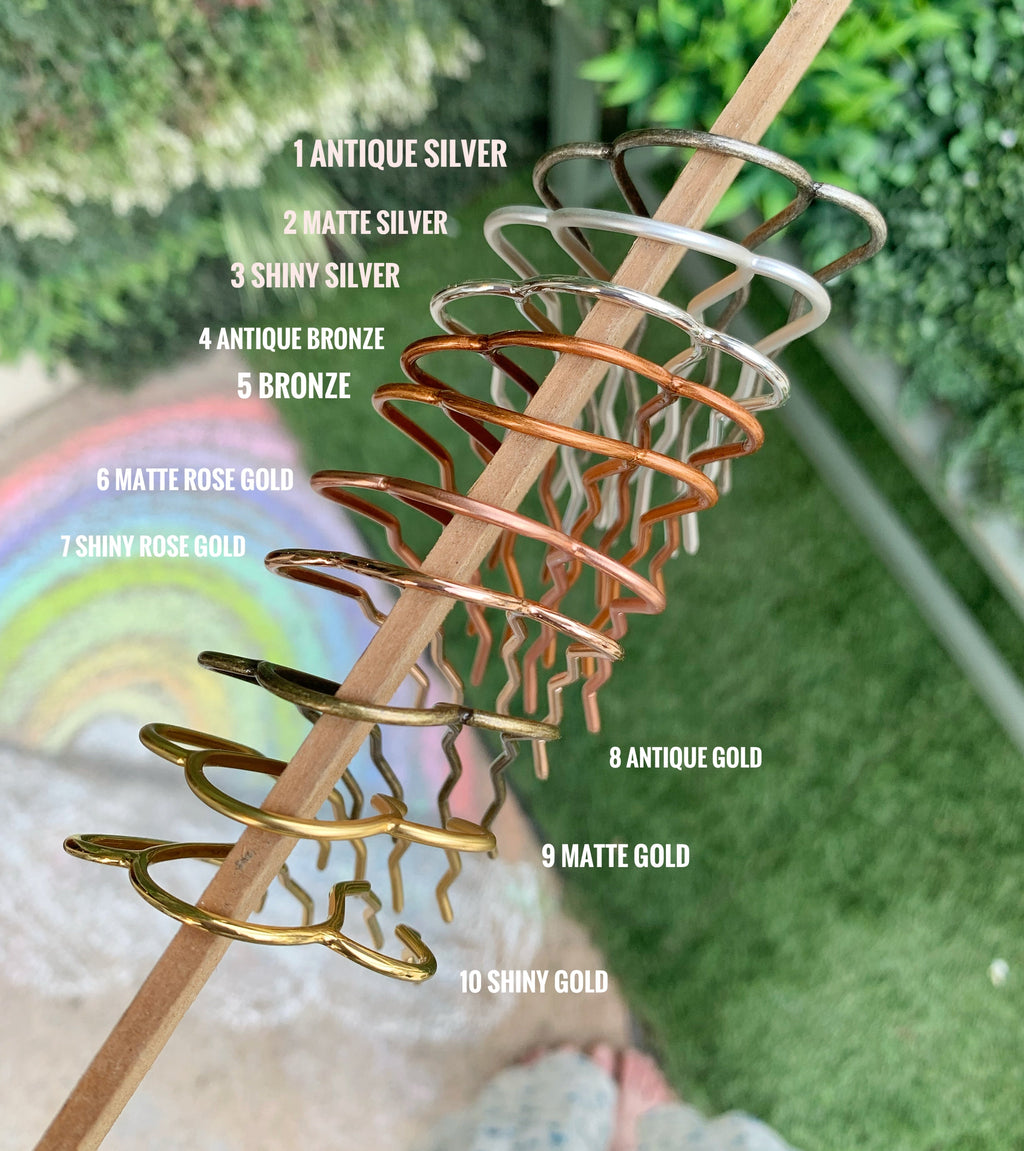 Four Teeth Plain Hair Prong / Pin